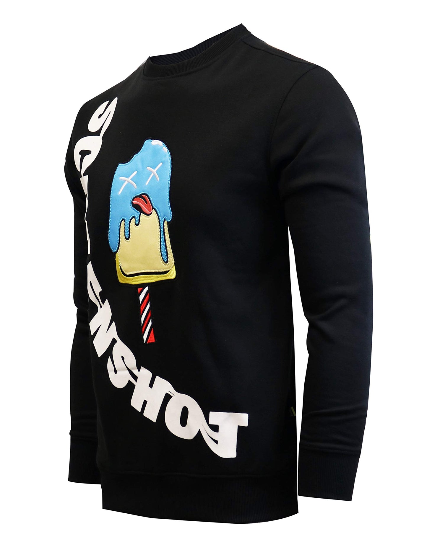 Screenshotbrand Mens Urban Hip Hop Premium Fleece - Pullover Active Urbanwear Street Fashion Crew Neck Sweatshirt