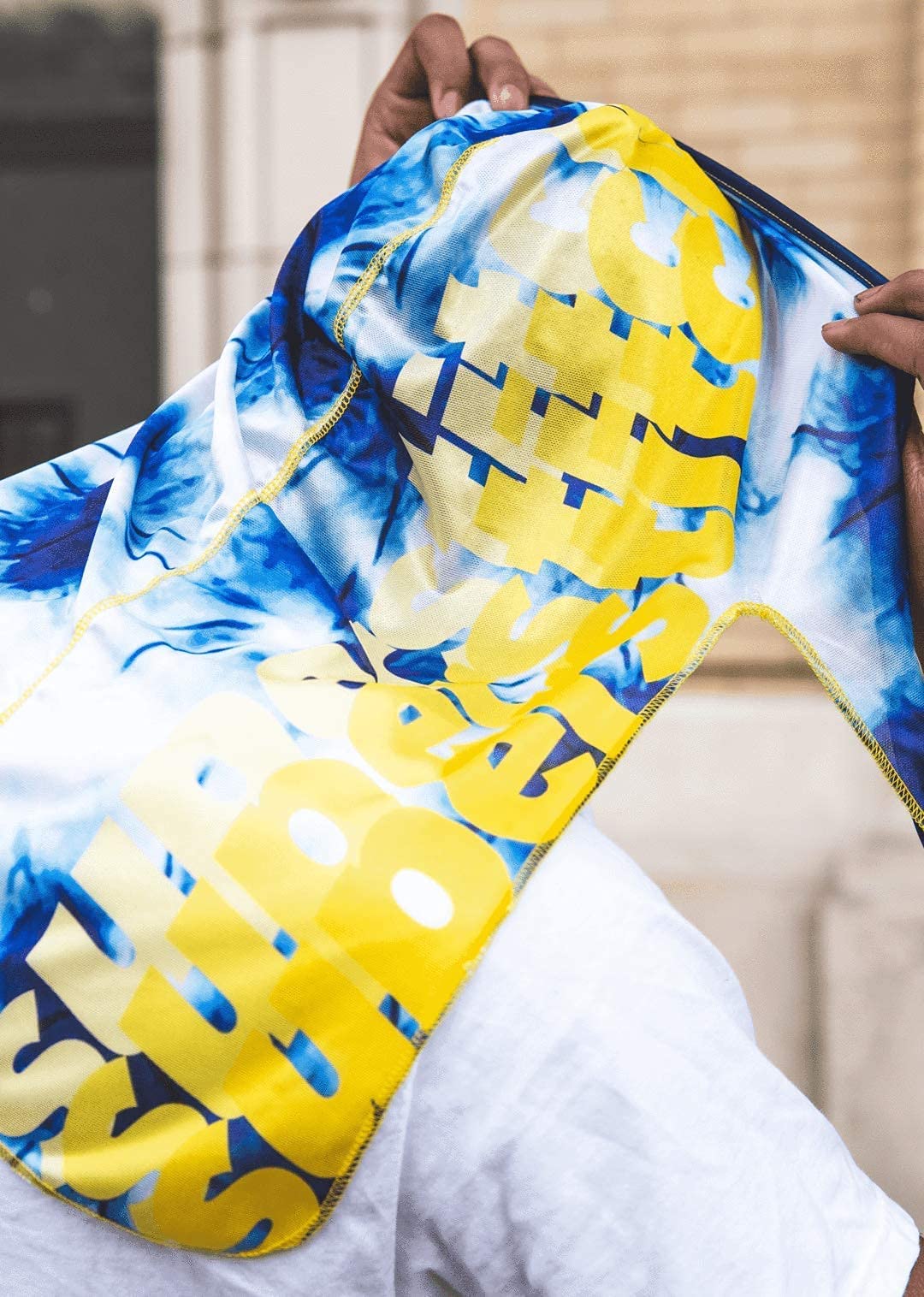 Superstitch Supersilky Ultra Silky Durag x Wavebuilder | 30+ Styles Premium Designer Durags for Men | 360 Waves |Camo Camouflage (Five Star)