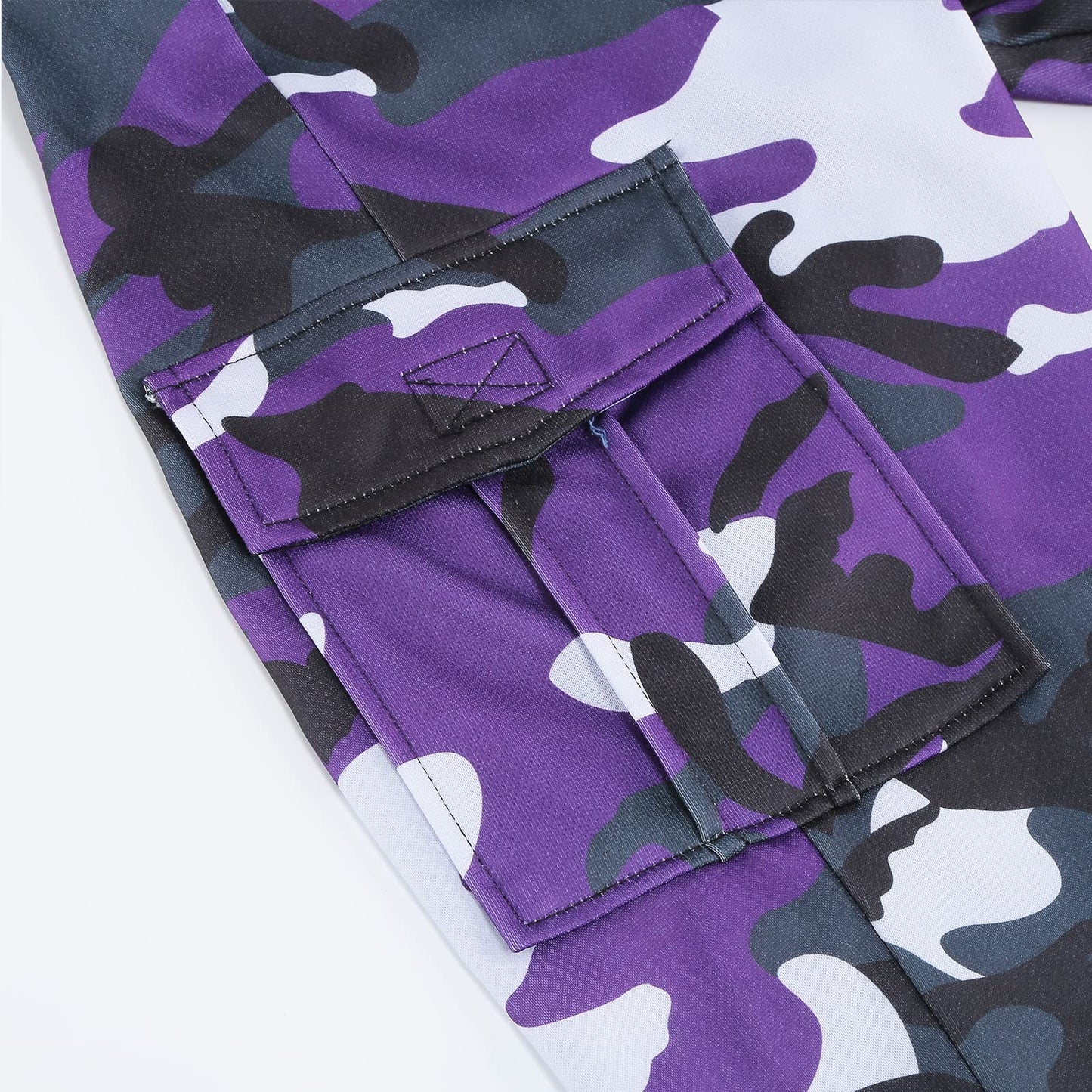 Colorful House Men Camo Cargo Jogger Sweatpants Casual Drawstring Camouflage Cargo Work Pants with Pockets