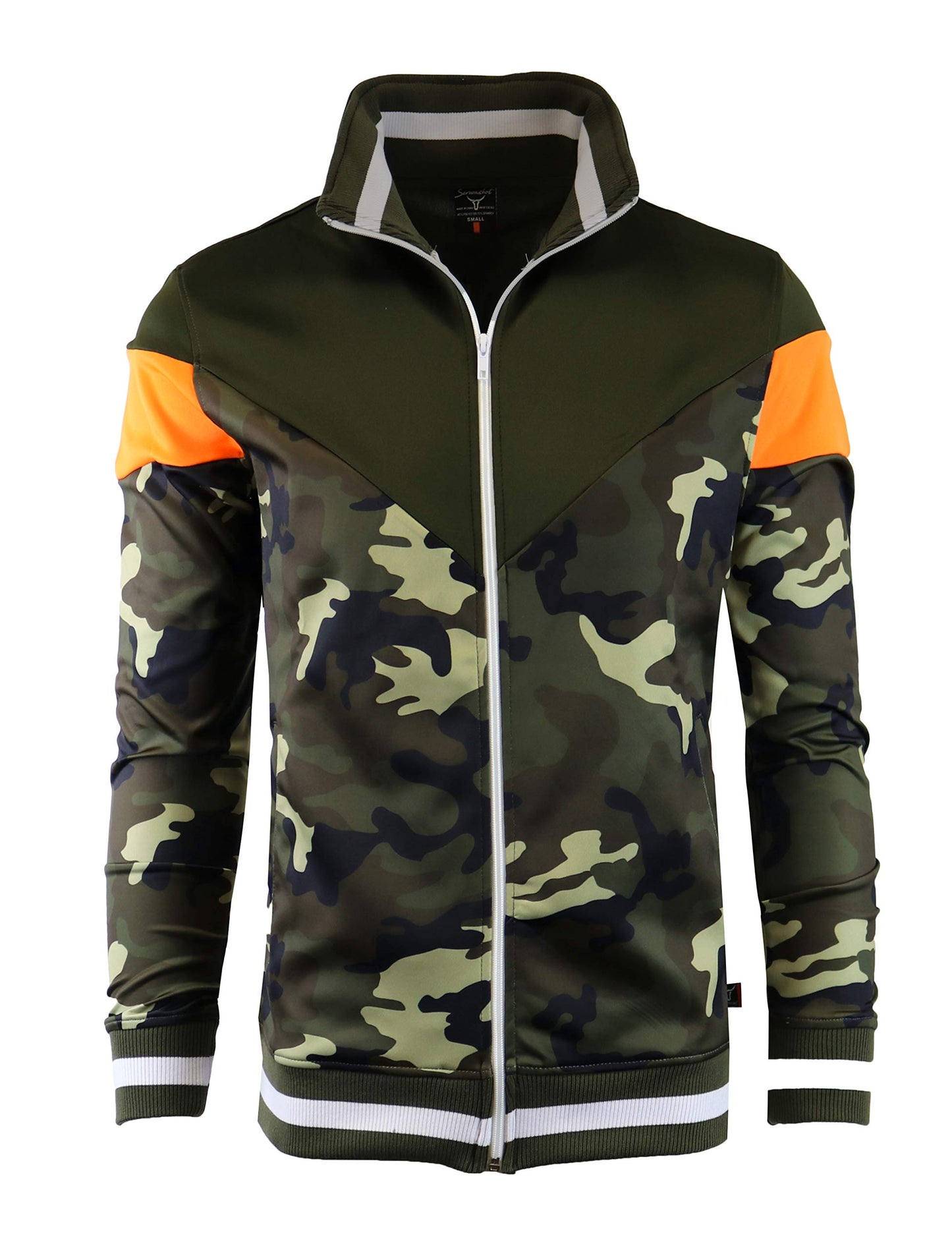 SCREENSHOT Mens Urban Hip Hop Premium Track Jacket - Slim Fit Side Taping Sportswear Urbanwear Streetwear Fashion Top