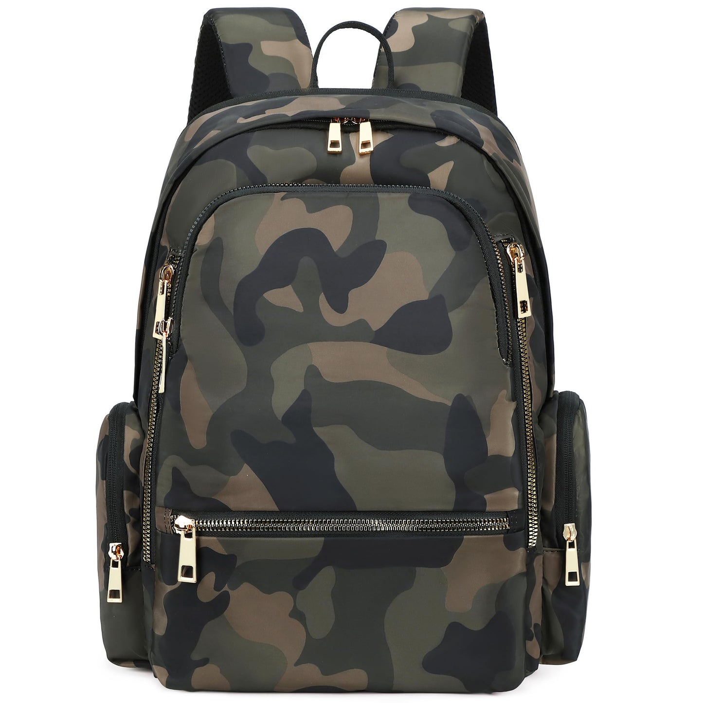 AO ALI VICTORY Backpack for Women Men Travel Laptop 15.6 Inch Computer Backpacks Anti Theft Carry on Bag College Bookbag Large Back Pack for Work Business Traveling Commuter Casual Daypack,Camo Green