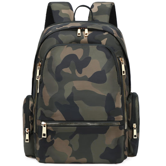 AO ALI VICTORY Backpack for Women Men Travel Laptop 15.6 Inch Computer Backpacks Anti Theft Carry on Bag College Bookbag Large Back Pack for Work Business Traveling Commuter Casual Daypack,Camo Green