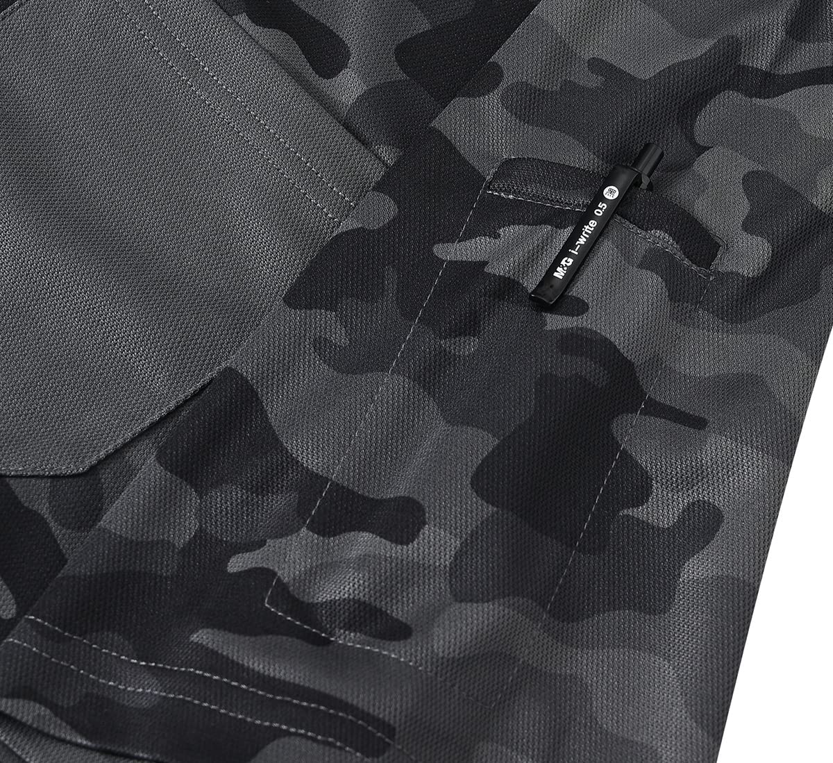 MoFiz Men's Camo Polo Golf Shirt Hiking Dry Fit Short Sleeve T-Shirts Pique Collared Polo Jersey