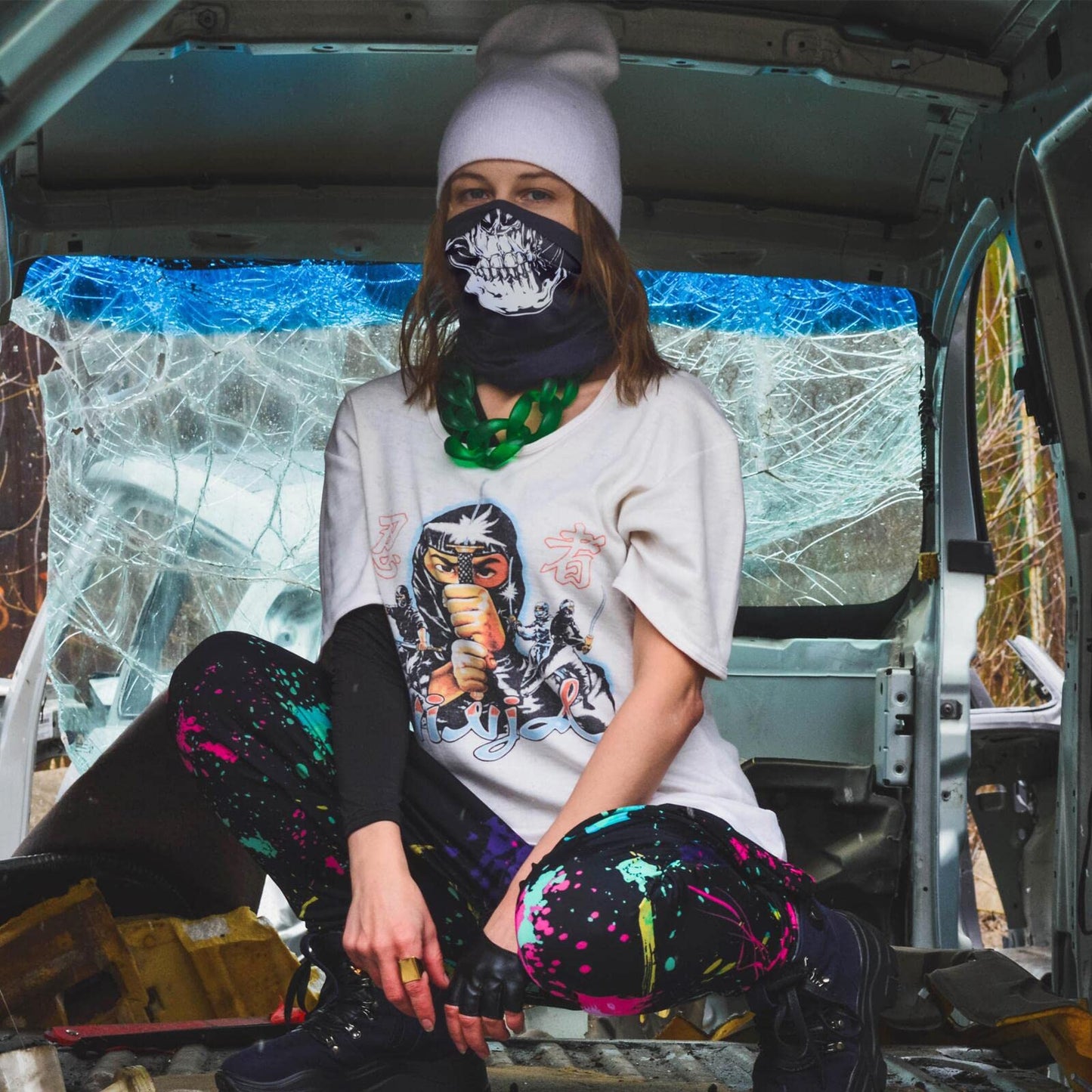 Fuinloth Balaclava Ski Mask, Motorcycle UV Protector Scarf, Summer Cooling Neck Gaiter for Men/Women