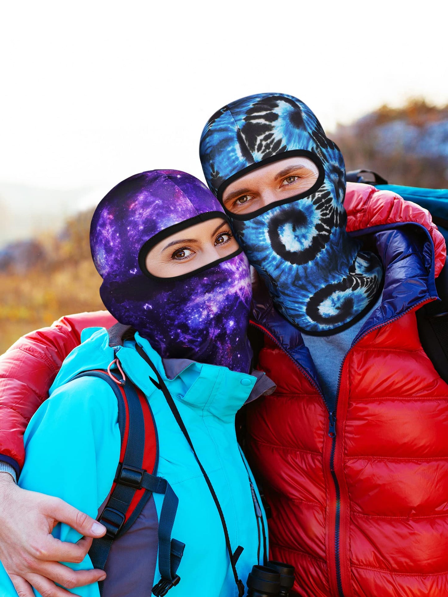 Geyoga 8 Pcs Balaclava Ski Mask Sun Protection Windproof Balaclava UV Protection Summer Full Face Covering for Outdoor Sports