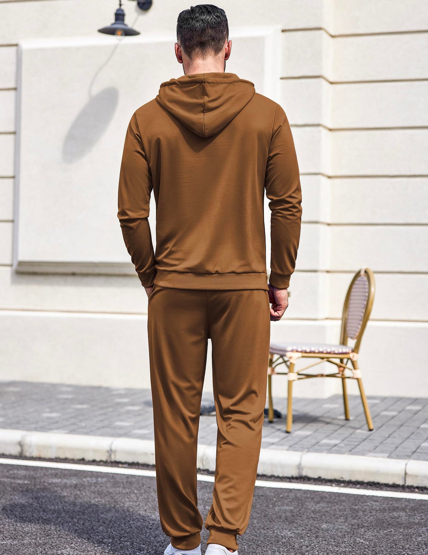 COOFANDY Sweatsuits for Men 2 Piece Tracksuit Casual Athletic Jogging Suit Hooded Set