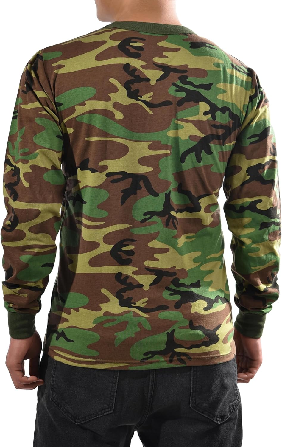 BACKBONE Mens Army Military Gym Training Outdoor Hunt Camp Camouflage Long Sleeve Tee T-Shirt