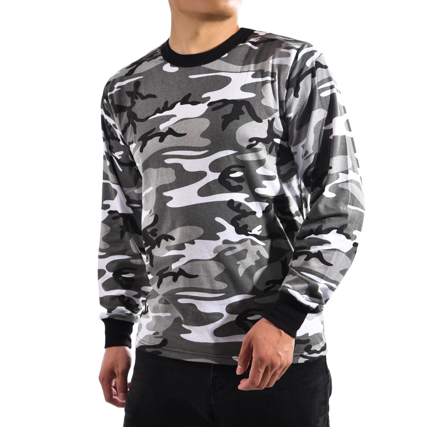 BACKBONE Mens Army Military Gym Training Outdoor Hunt Camp Camouflage Long Sleeve Tee T-Shirt