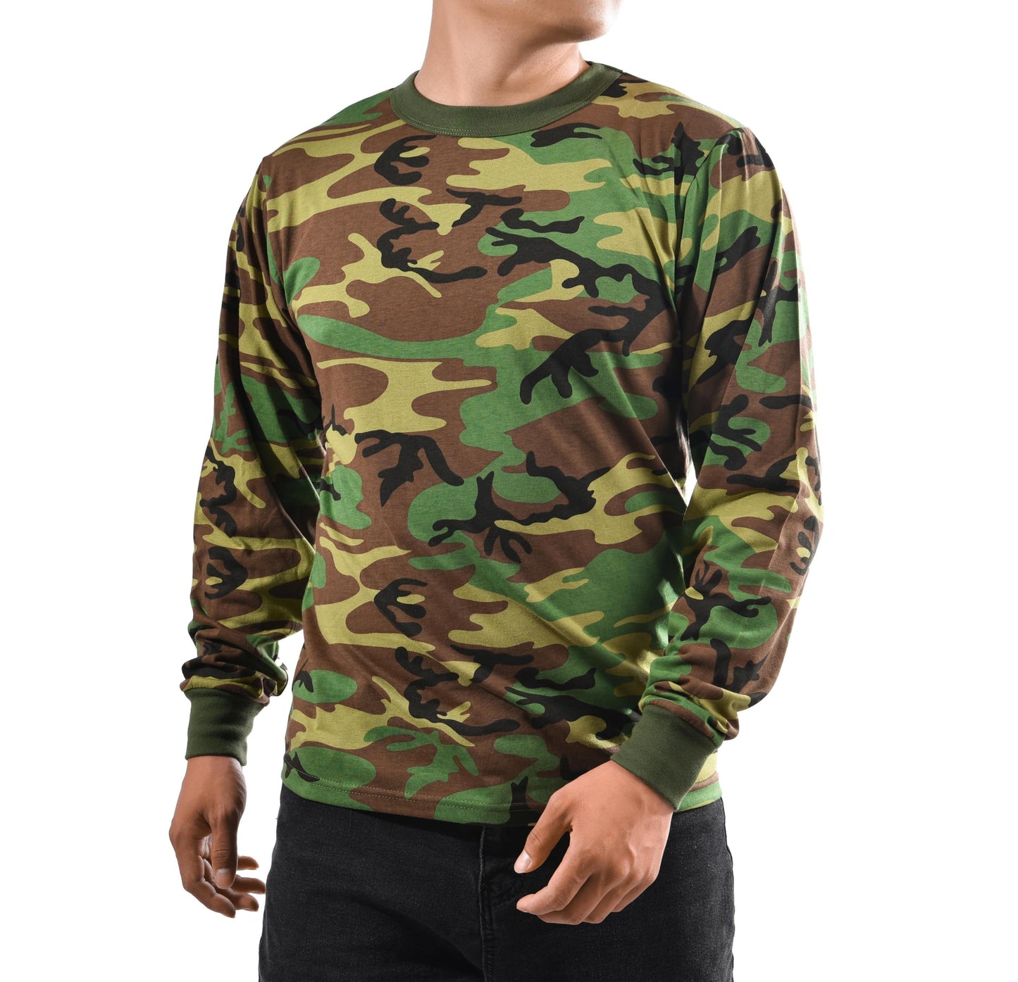 BACKBONE Mens Army Military Gym Training Outdoor Hunt Camp Camouflage Long Sleeve Tee T-Shirt