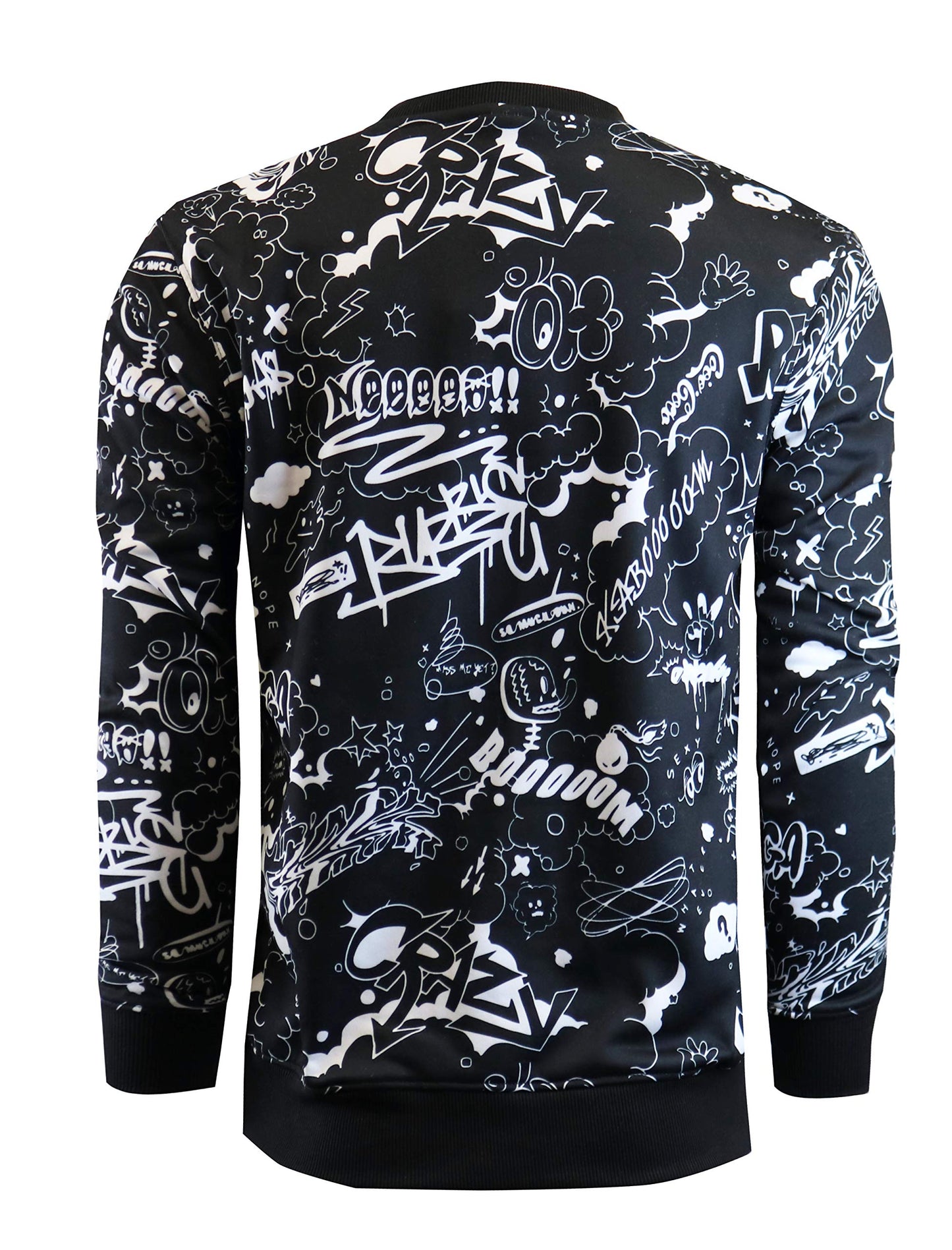 Screenshotbrand Mens Urban Hip Hop Premium Fleece - Pullover Active Urbanwear Street Fashion Crew Neck Sweatshirt