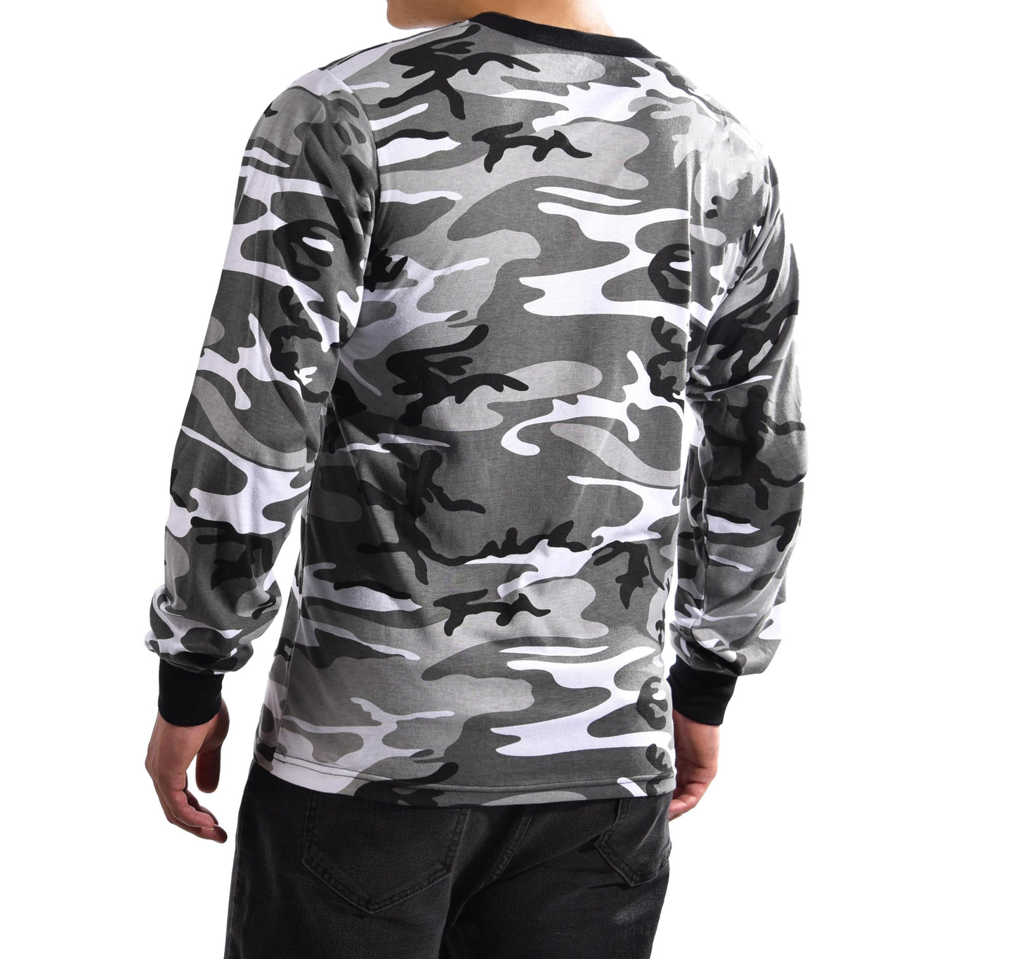 BACKBONE Mens Army Military Gym Training Outdoor Hunt Camp Camouflage Long Sleeve Tee T-Shirt