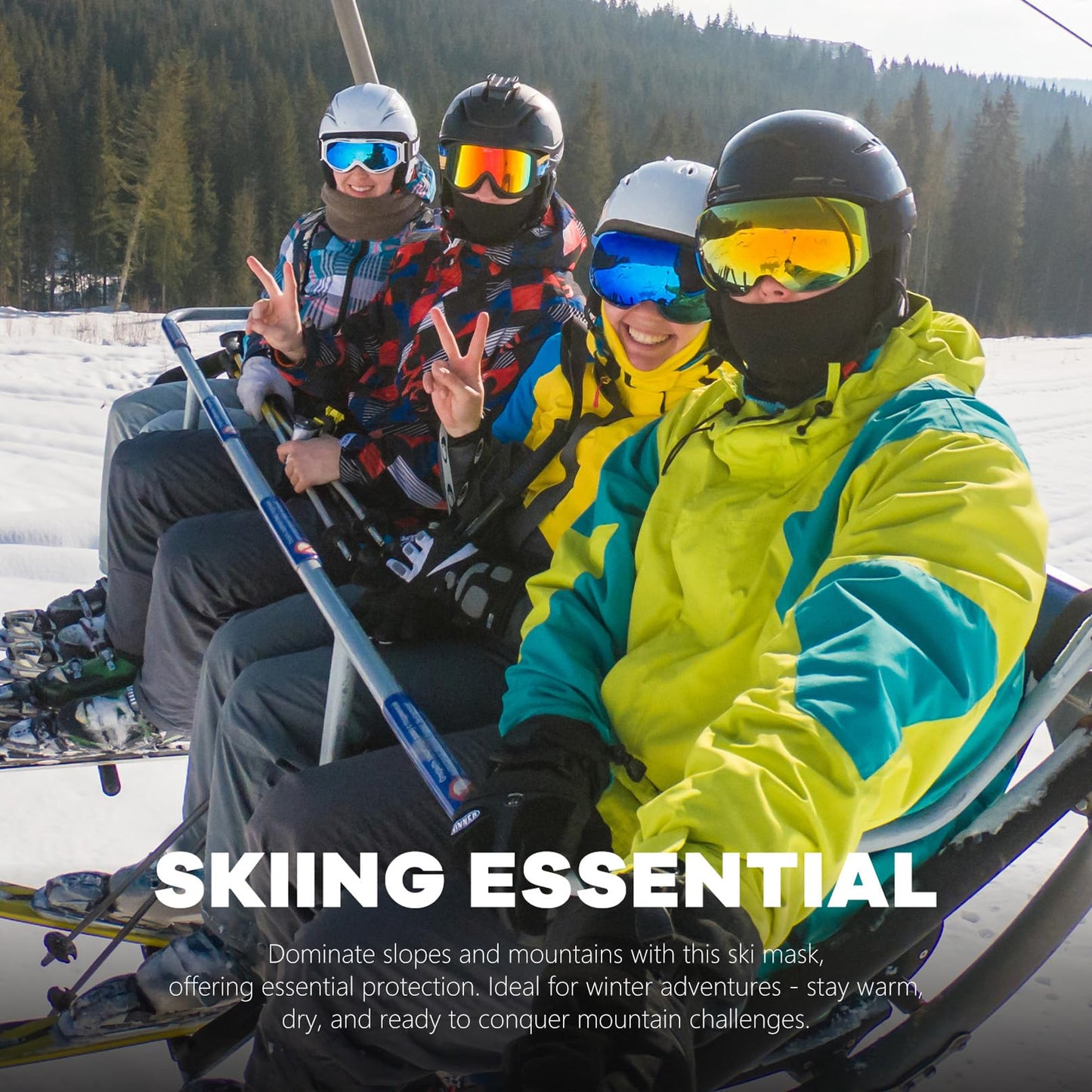 Fuinloth Balaclava Ski Mask, Motorcycle UV Protector Scarf, Summer Cooling Neck Gaiter for Men/Women