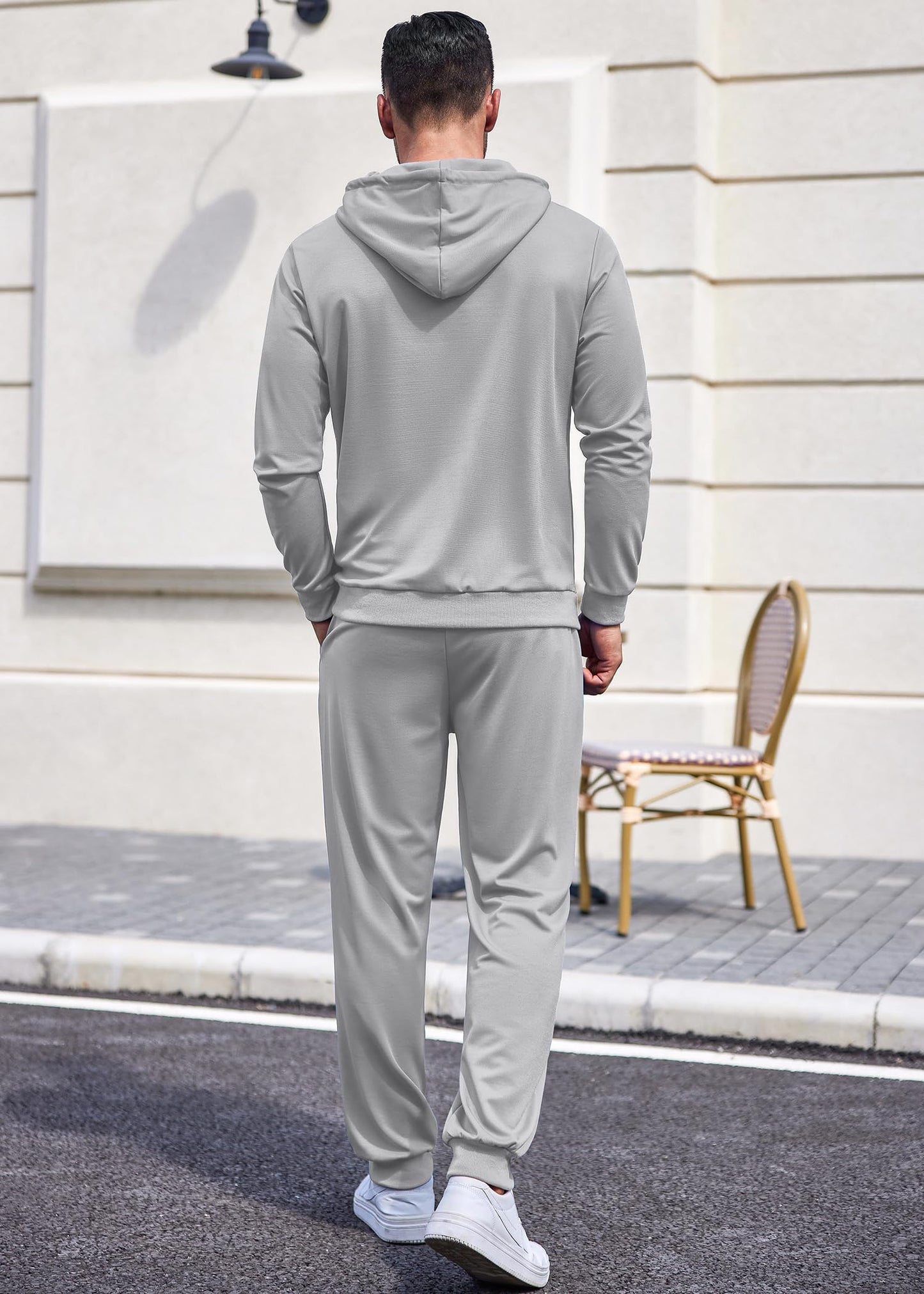 COOFANDY Sweatsuits for Men 2 Piece Tracksuit Casual Athletic Jogging Suit Hooded Set
