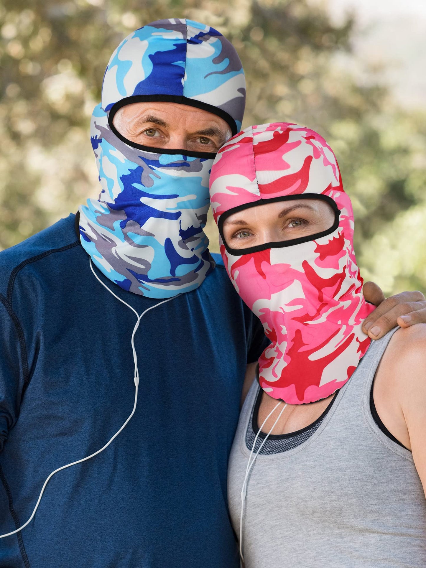 Geyoga 8 Pcs Balaclava Ski Mask Sun Protection Windproof Balaclava UV Protection Summer Full Face Covering for Outdoor Sports