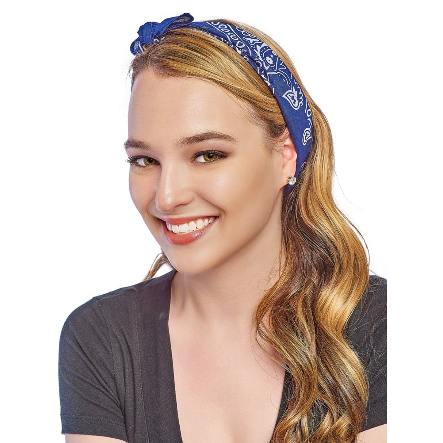 xsby 12 Piece Novelty Bandanas Paisley 100% Cotton Headwear