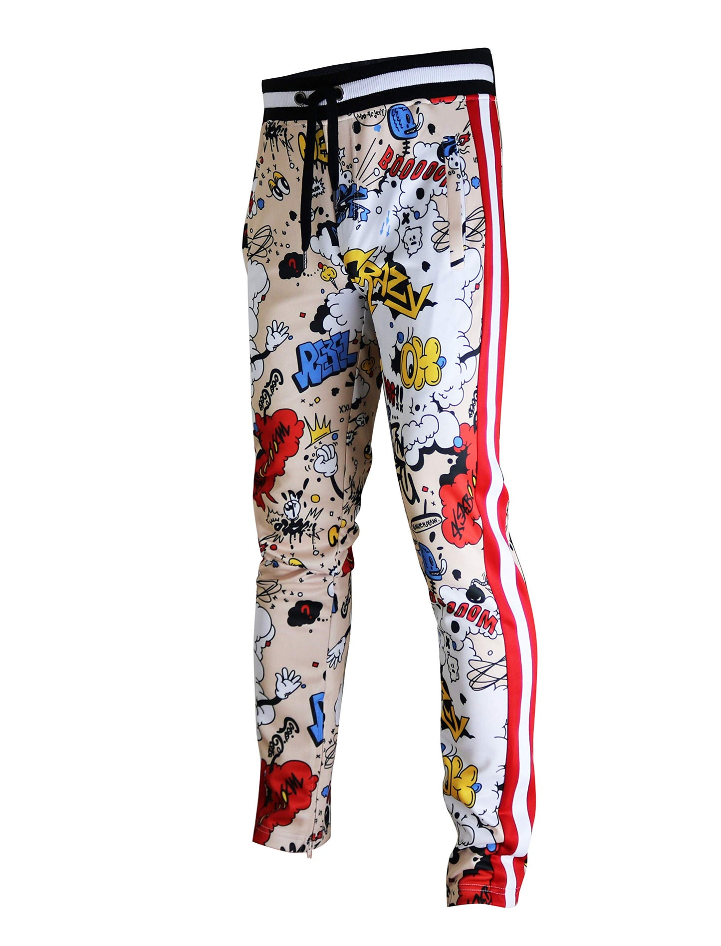 SCREENSHOT Mens Hip Hop Premium Slim Fit Track Pants