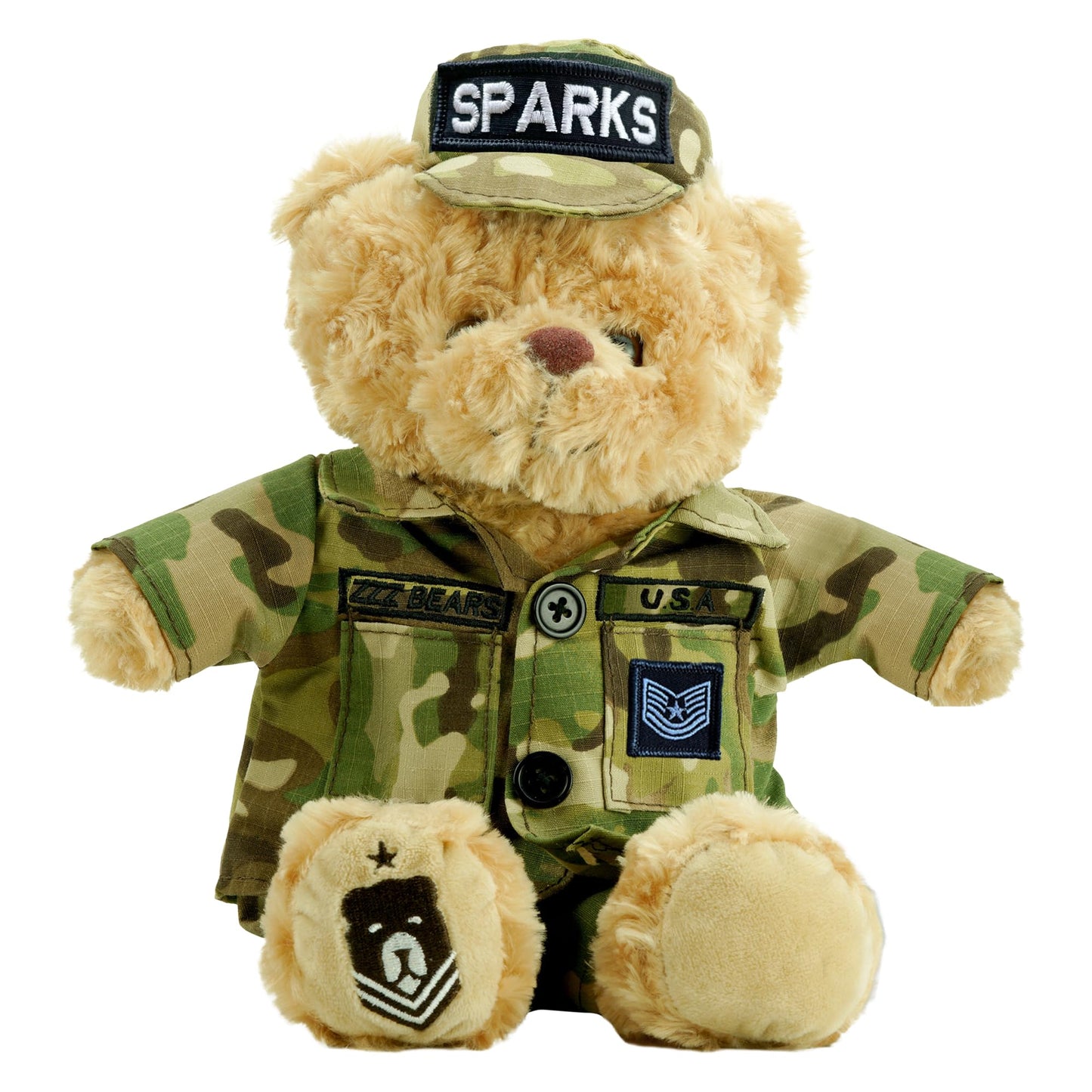 ZZZ Bears Personalized Army Teddy Bear, Gift for Boot Camp Graduates, Veterans & Comforting Loved Ones at Home During Deployment