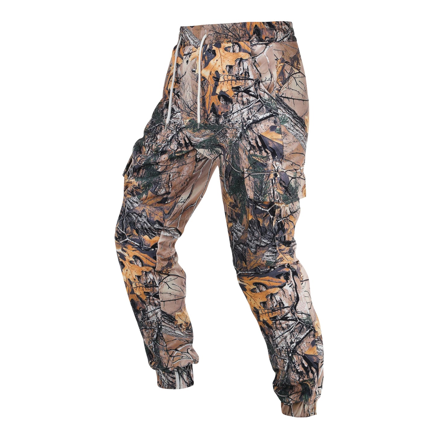 Colorful House Men Camo Cargo Jogger Sweatpants Casual Drawstring Camouflage Cargo Work Pants with Pockets