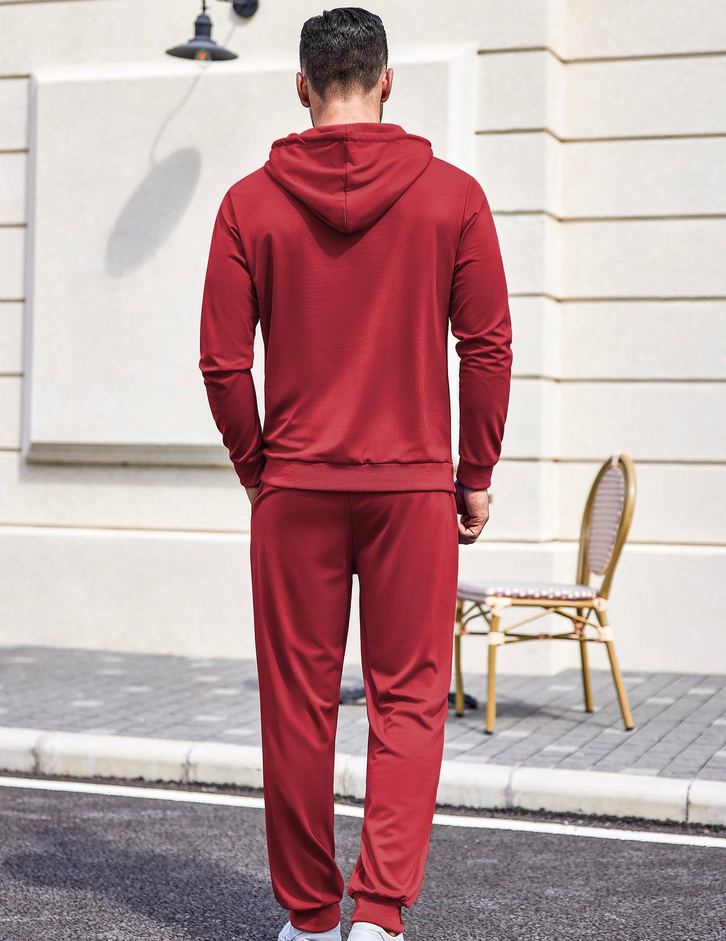 COOFANDY Sweatsuits for Men 2 Piece Tracksuit Casual Athletic Jogging Suit Hooded Set