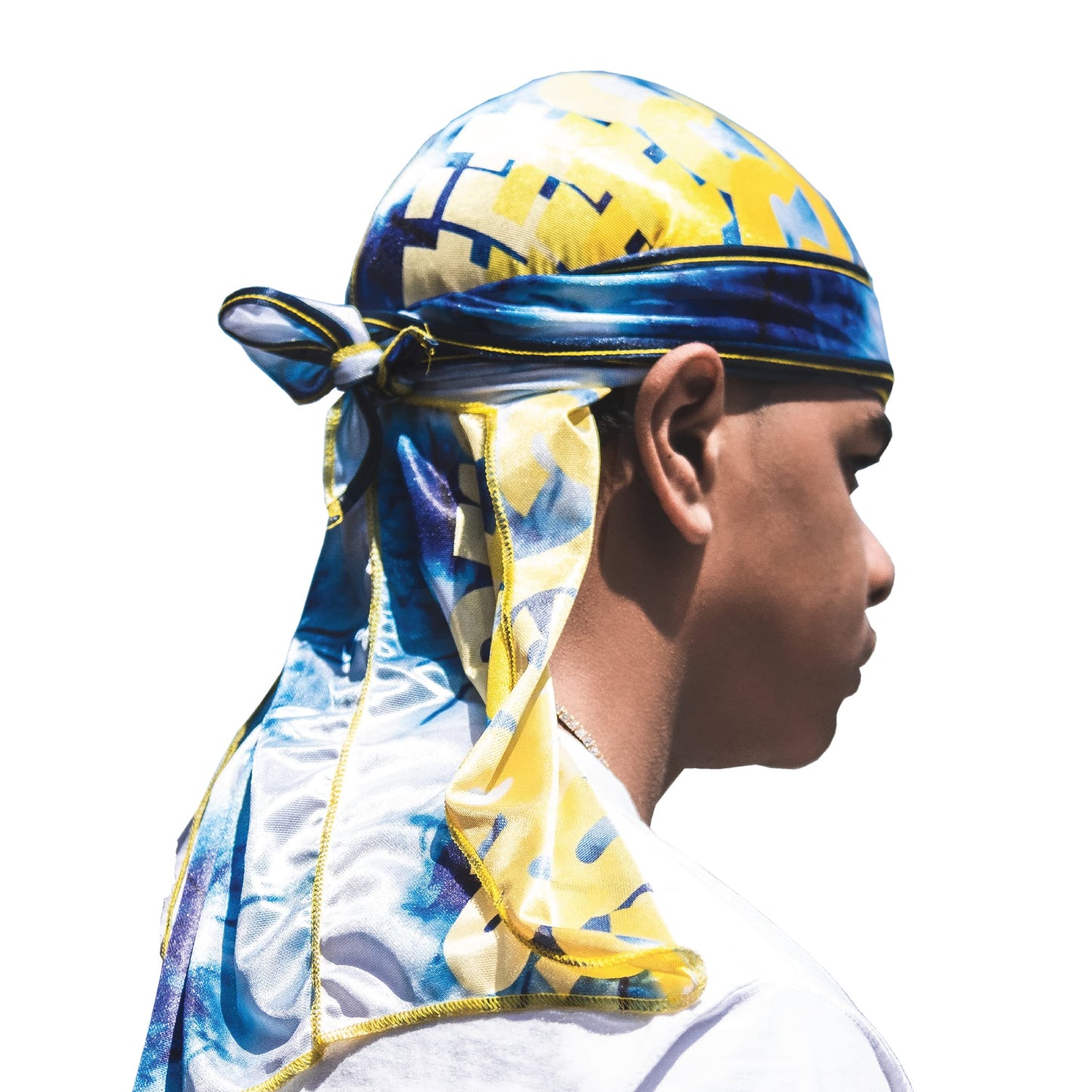 Superstitch Supersilky Ultra Silky Durag x Wavebuilder | 30+ Styles Premium Designer Durags for Men | 360 Waves |Camo Camouflage (Five Star)