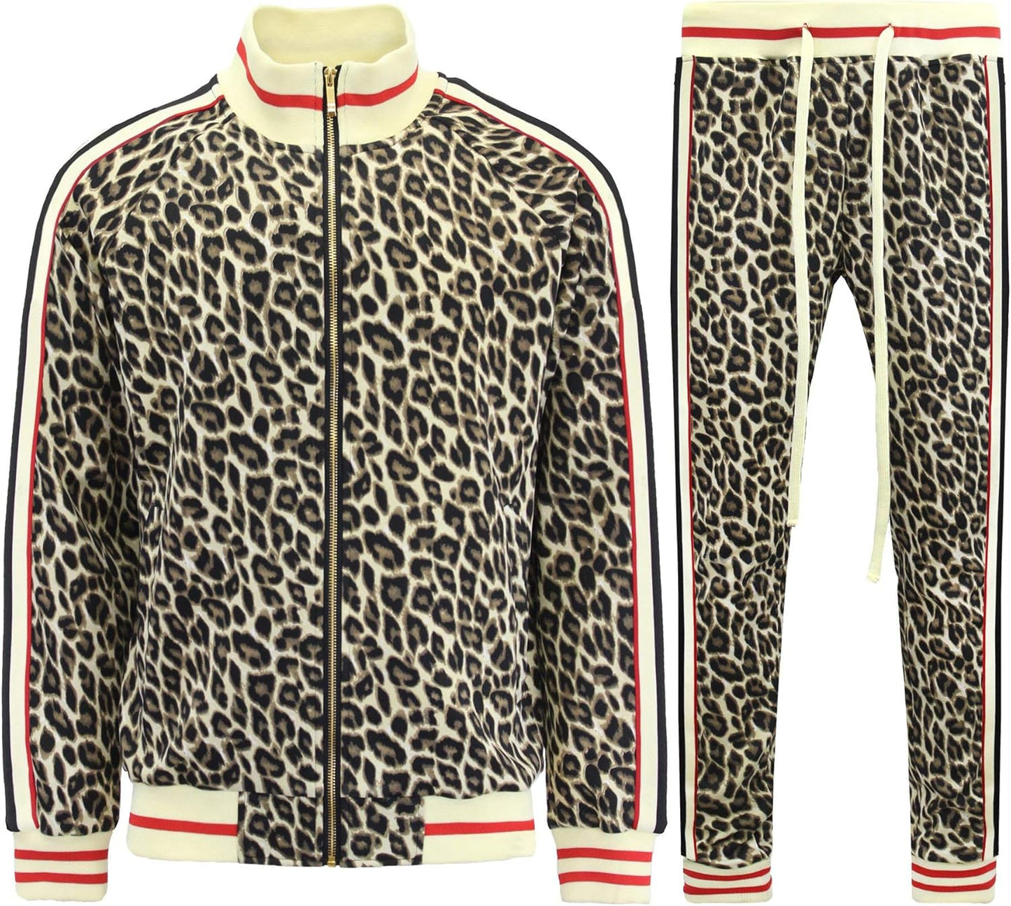 G-Style USA Men's Tiger Pattern Tracksuit Sets