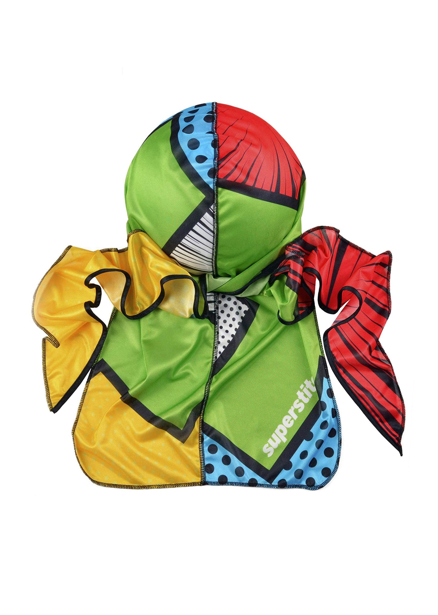 Superstitch Supersilky Ultra Silky Durag x Wavebuilder | 30+ Styles Premium Designer Durags for Men | 360 Waves |Camo Camouflage (Five Star)