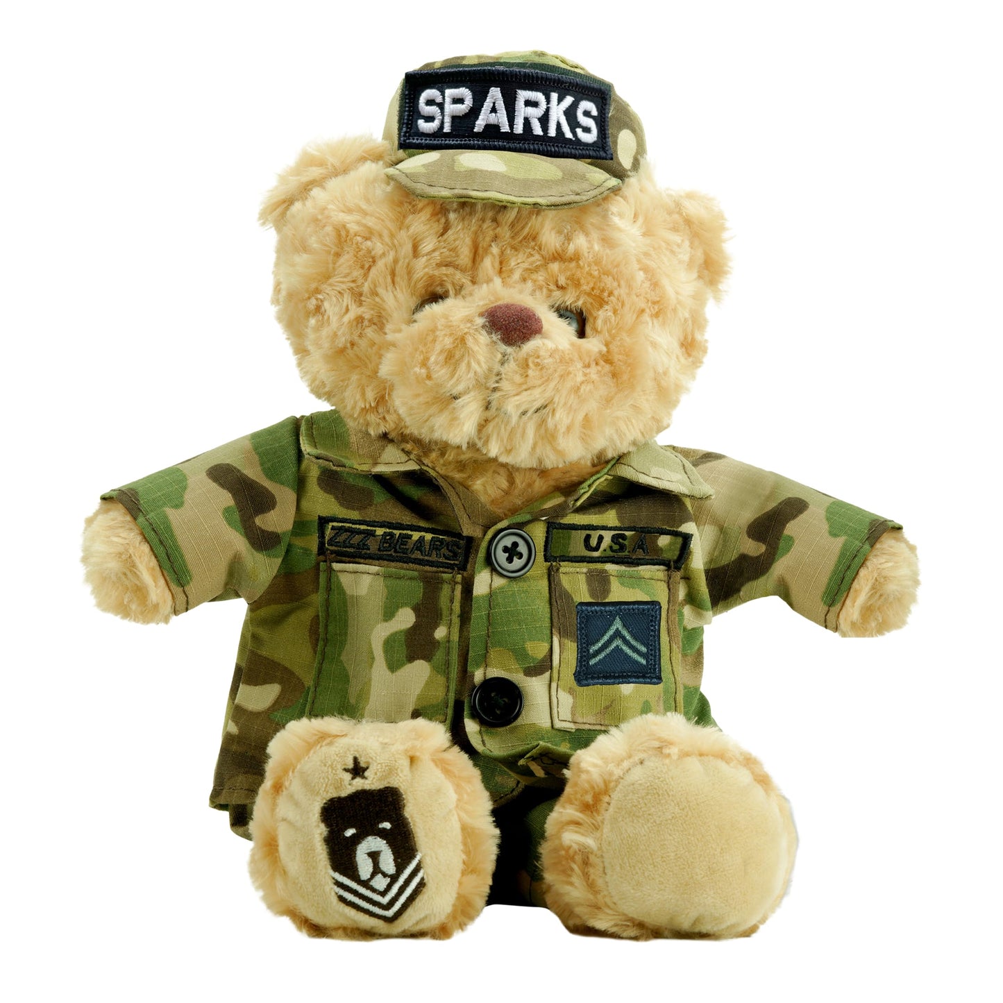 ZZZ Bears Personalized Army Teddy Bear, Gift for Boot Camp Graduates, Veterans & Comforting Loved Ones at Home During Deployment