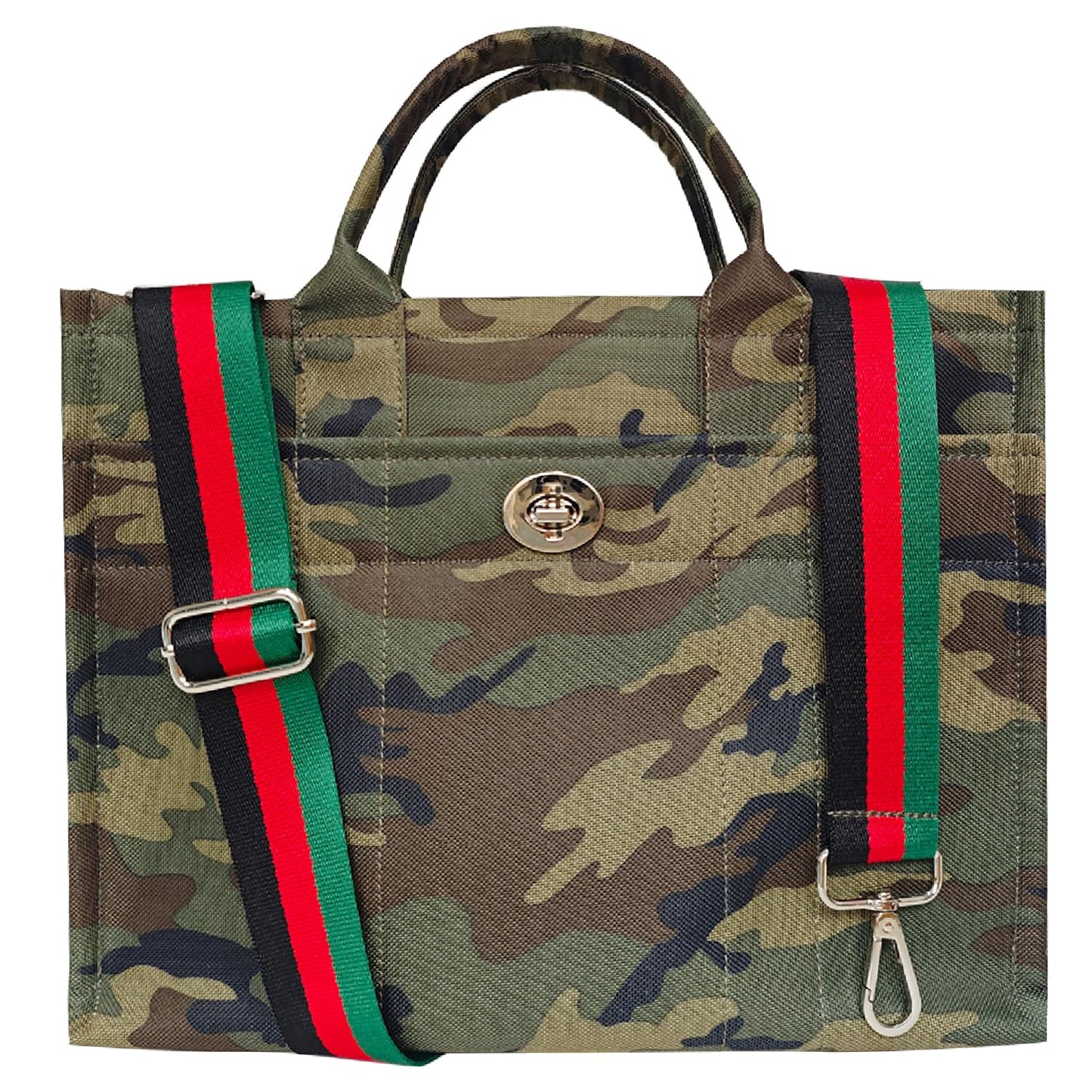 Dyalsa Tote Bags for Women, Canvas Handbag Tote Purse Crossbody Bags with Zip Medium Shoulder Bags for Work and Travel