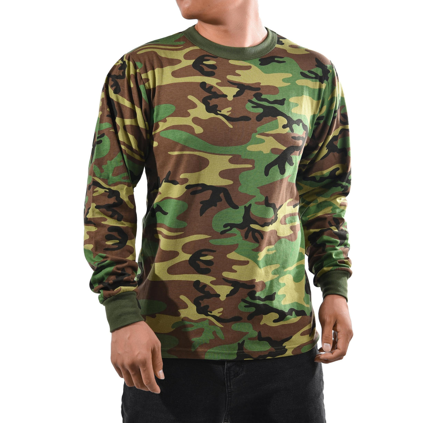 BACKBONE Mens Army Military Gym Training Outdoor Hunt Camp Camouflage Long Sleeve Tee T-Shirt