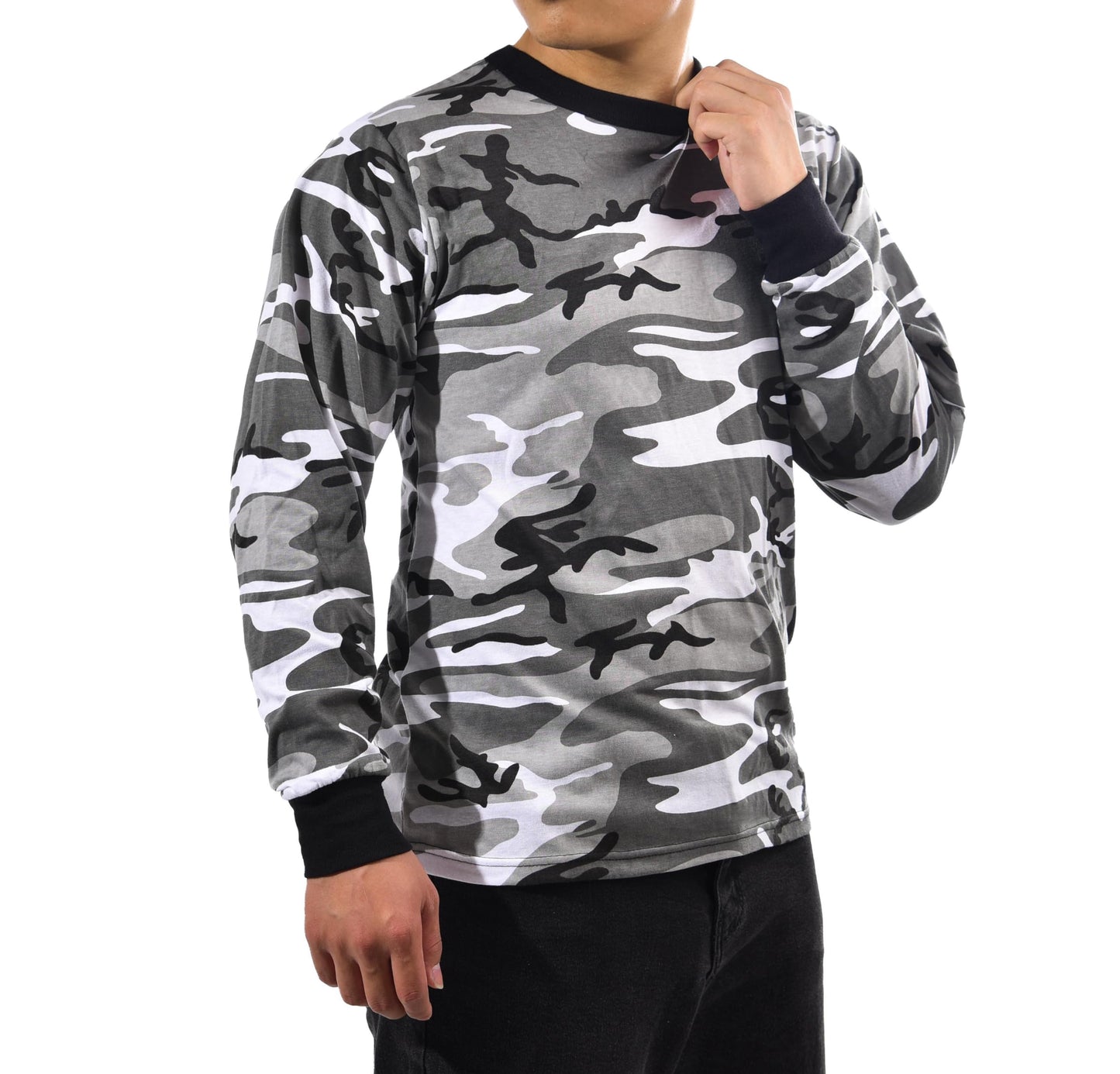 BACKBONE Mens Army Military Gym Training Outdoor Hunt Camp Camouflage Long Sleeve Tee T-Shirt