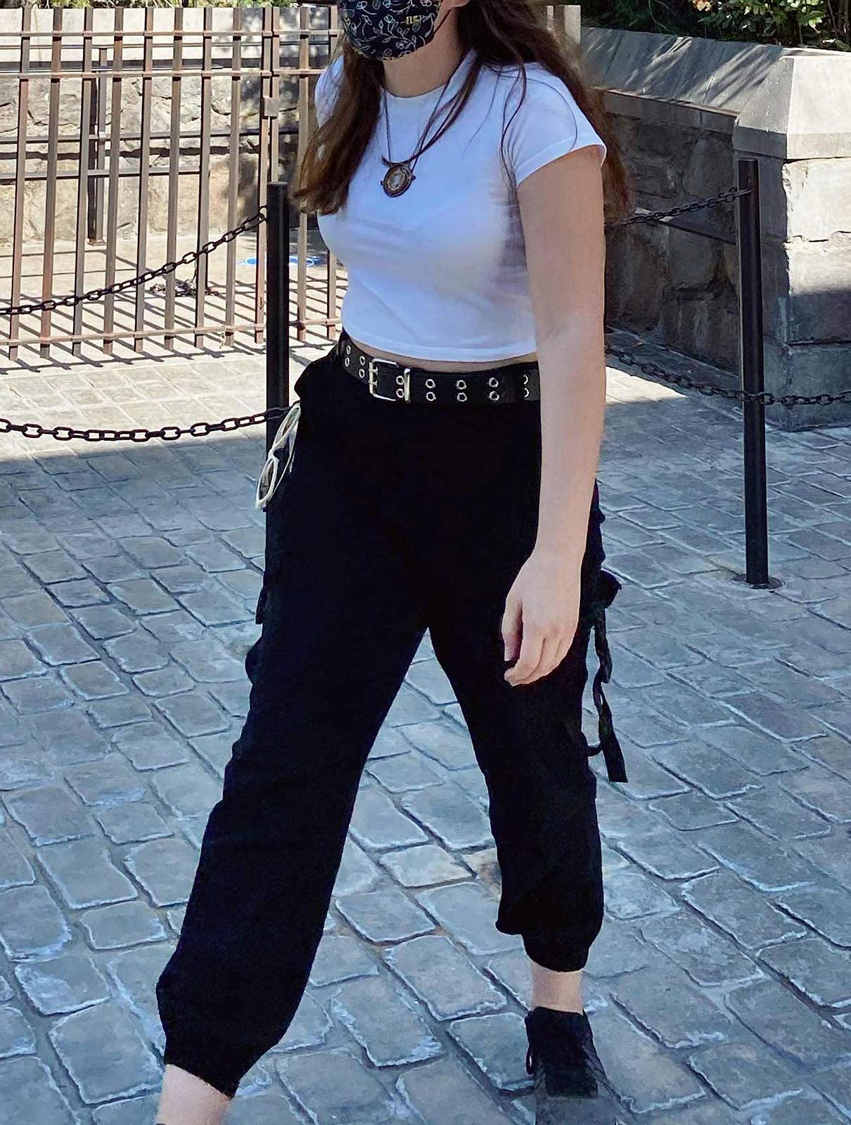 ZODLLS Women's Camo Pants Cargo Trousers Cool Camouflage Pants Elastic Waist Casual Multi Jogger Pants with Pocket