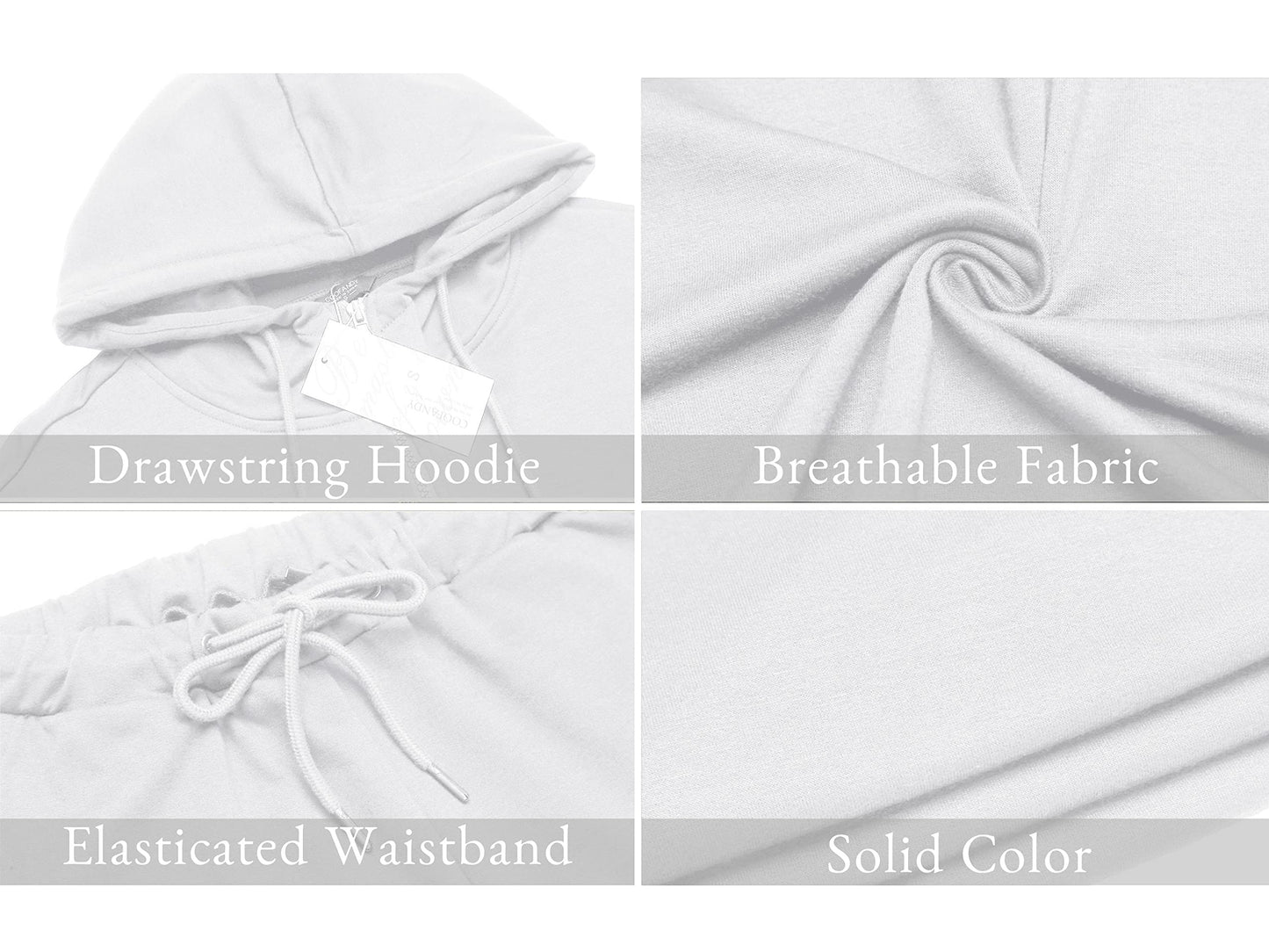 COOFANDY Sweatsuits for Men 2 Piece tracksuit Sets Full Zip Hoodie Sweatpants for Men Casual Sports Jogging Suits S-4XL