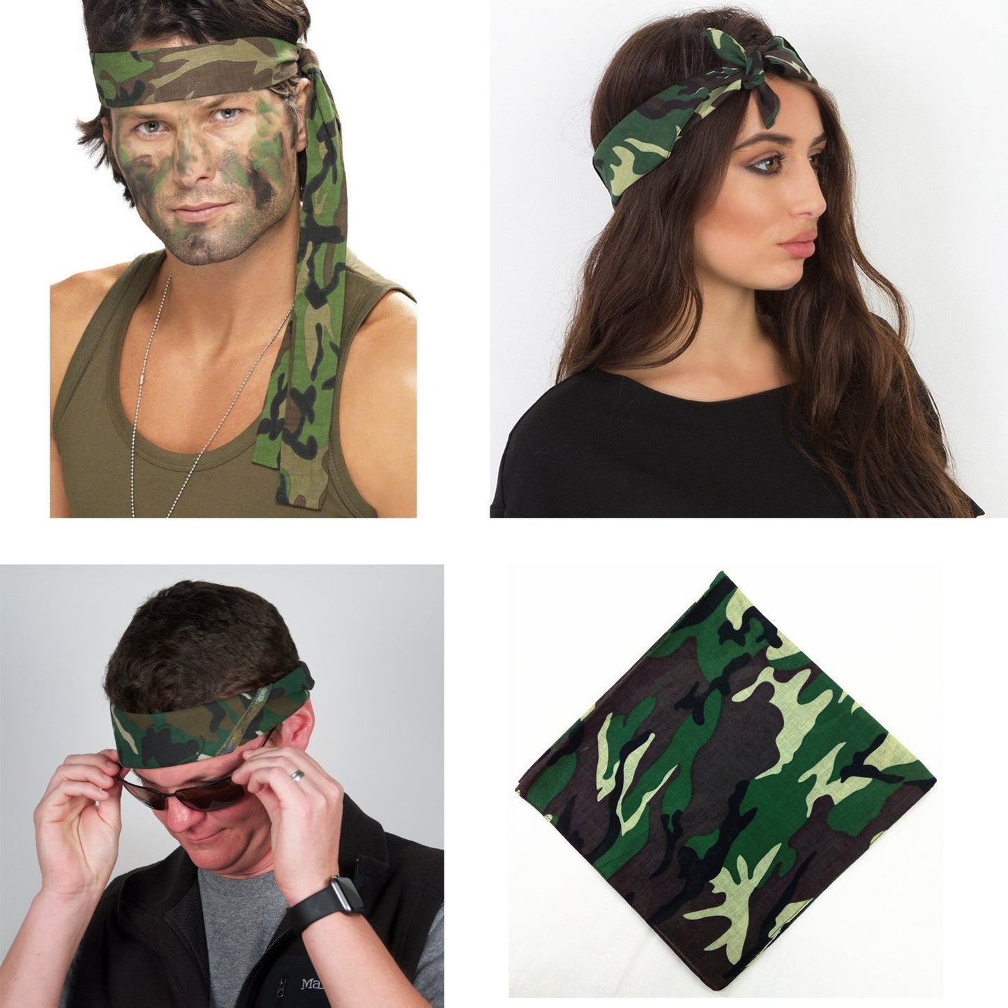 xsby 12 Piece Novelty Bandanas Paisley 100% Cotton Headwear