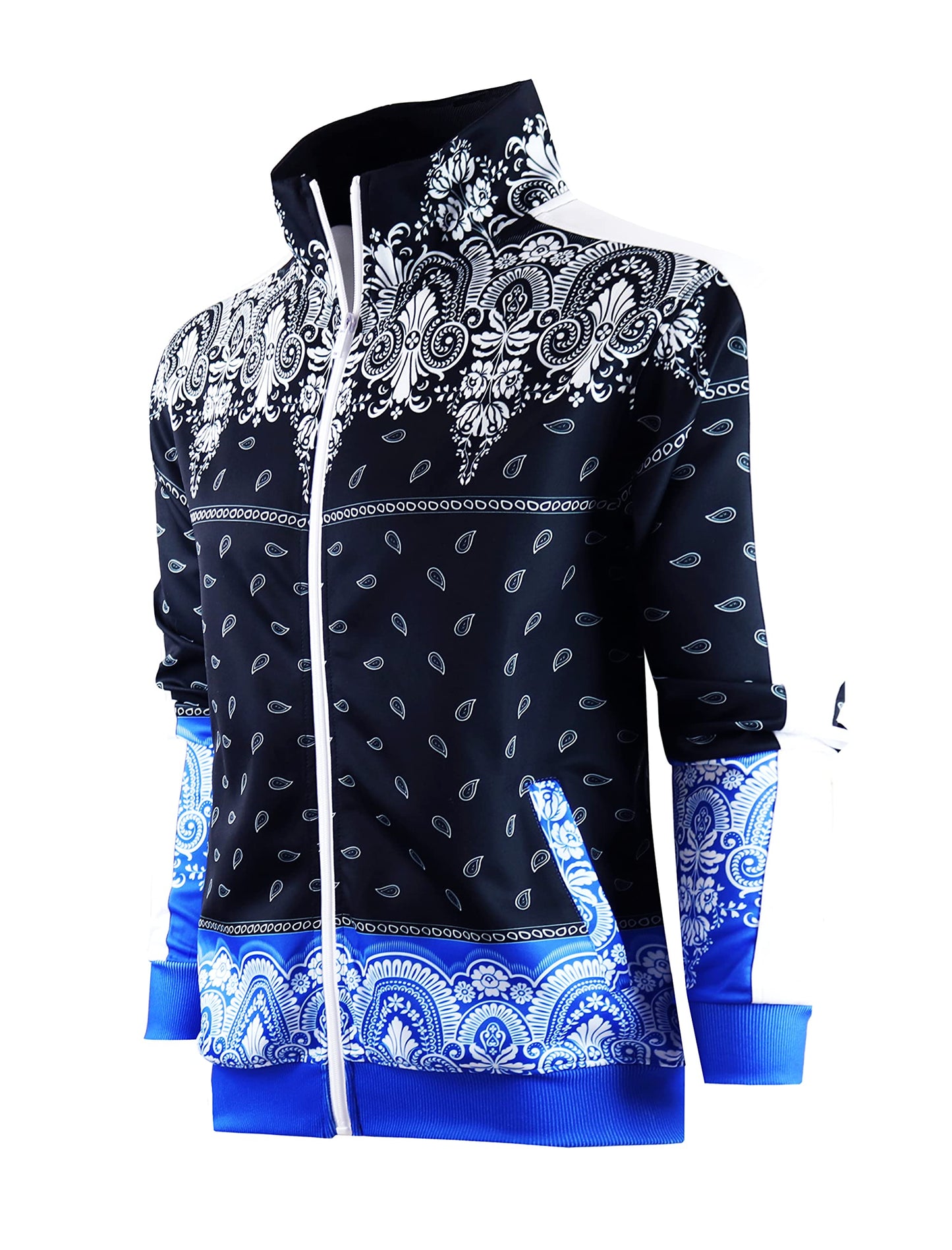 SCREENSHOT Mens Urban Hip Hop Premium Track Jacket - Slim Fit Side Taping Sportswear Urbanwear Streetwear Fashion Top