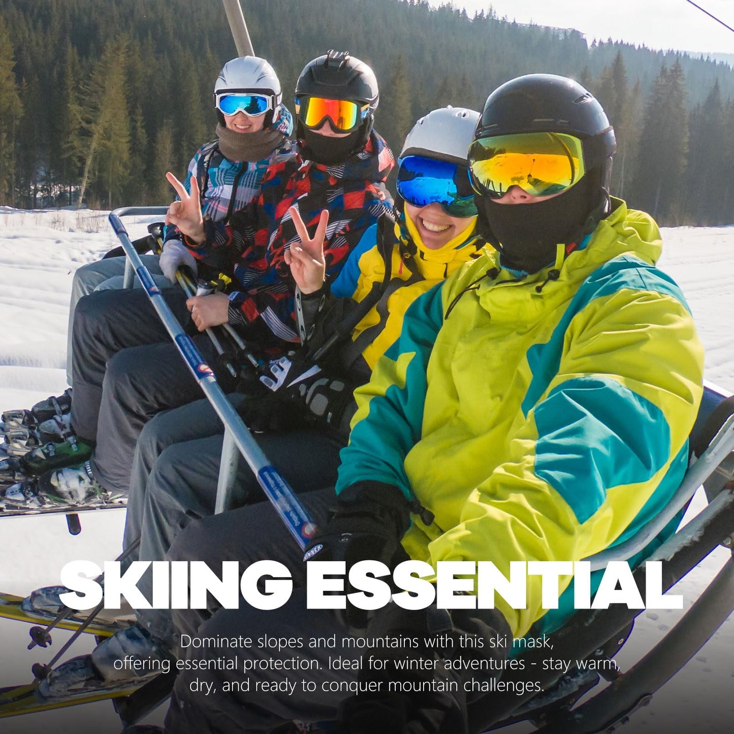 Fuinloth Balaclava Ski Mask, Motorcycle UV Protector Scarf, Summer Cooling Neck Gaiter for Men/Women