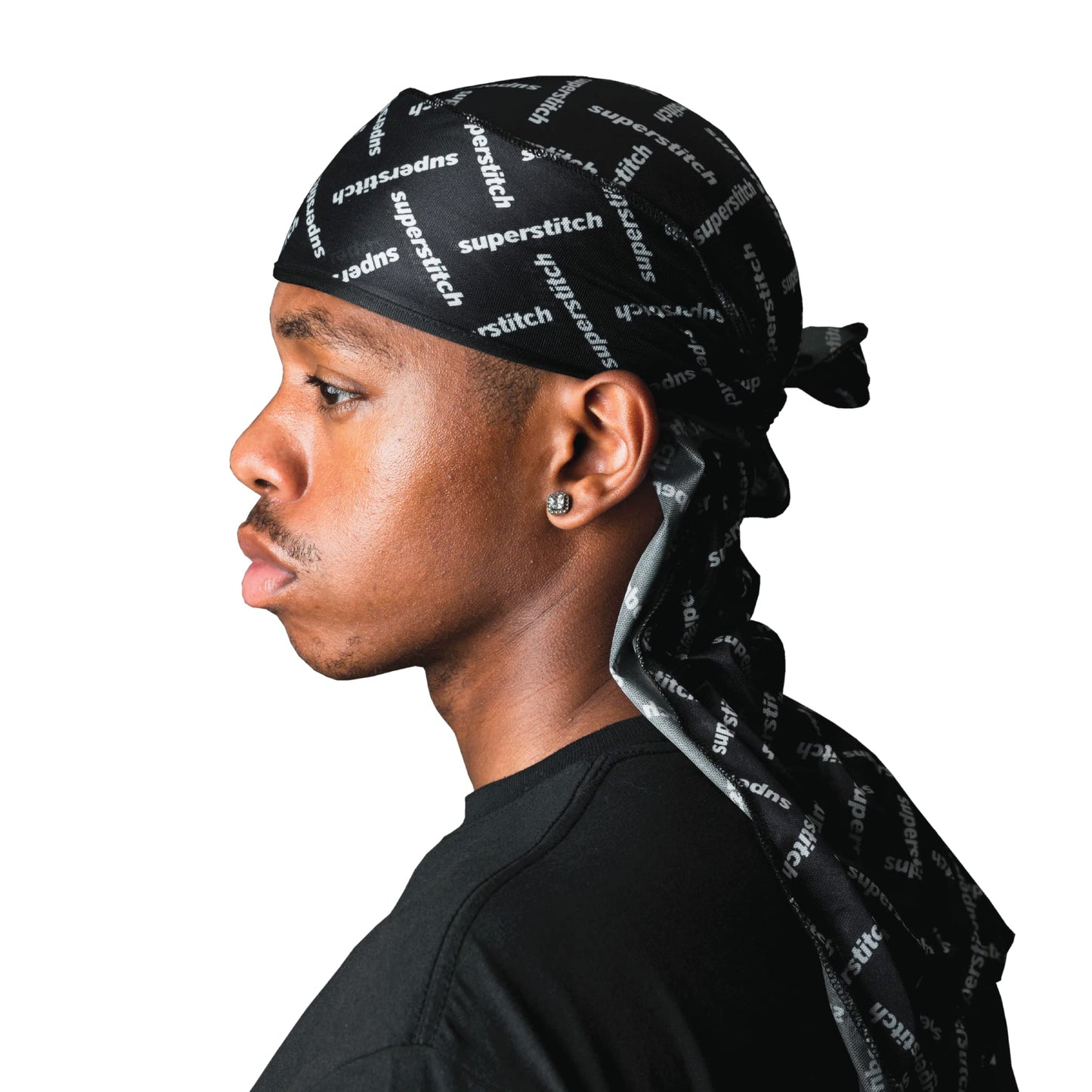 Superstitch Supersilky Ultra Silky Durag x Wavebuilder | 30+ Styles Premium Designer Durags for Men | 360 Waves |Camo Camouflage (Five Star)