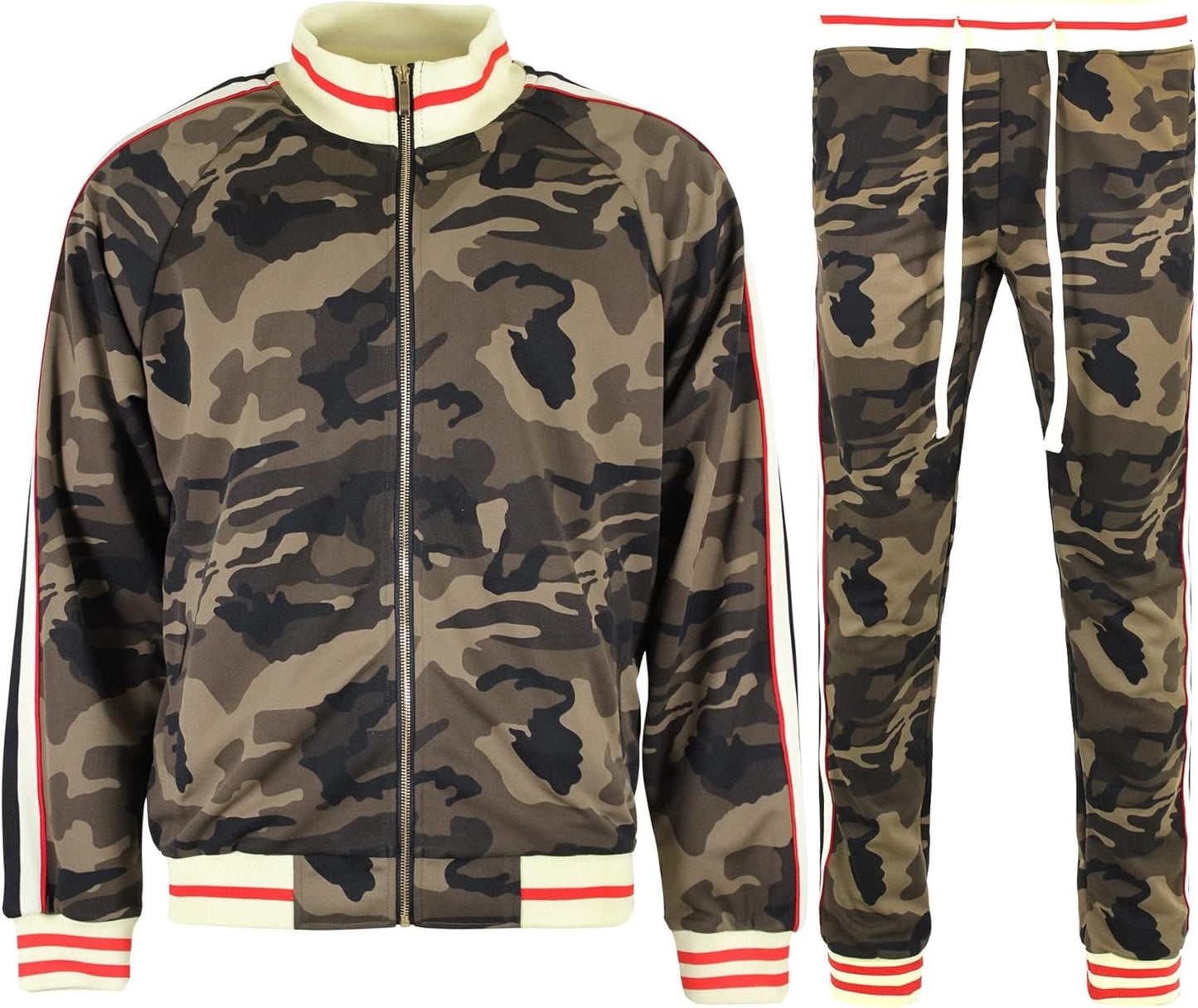 G-Style USA Men's Tiger Pattern Tracksuit Sets