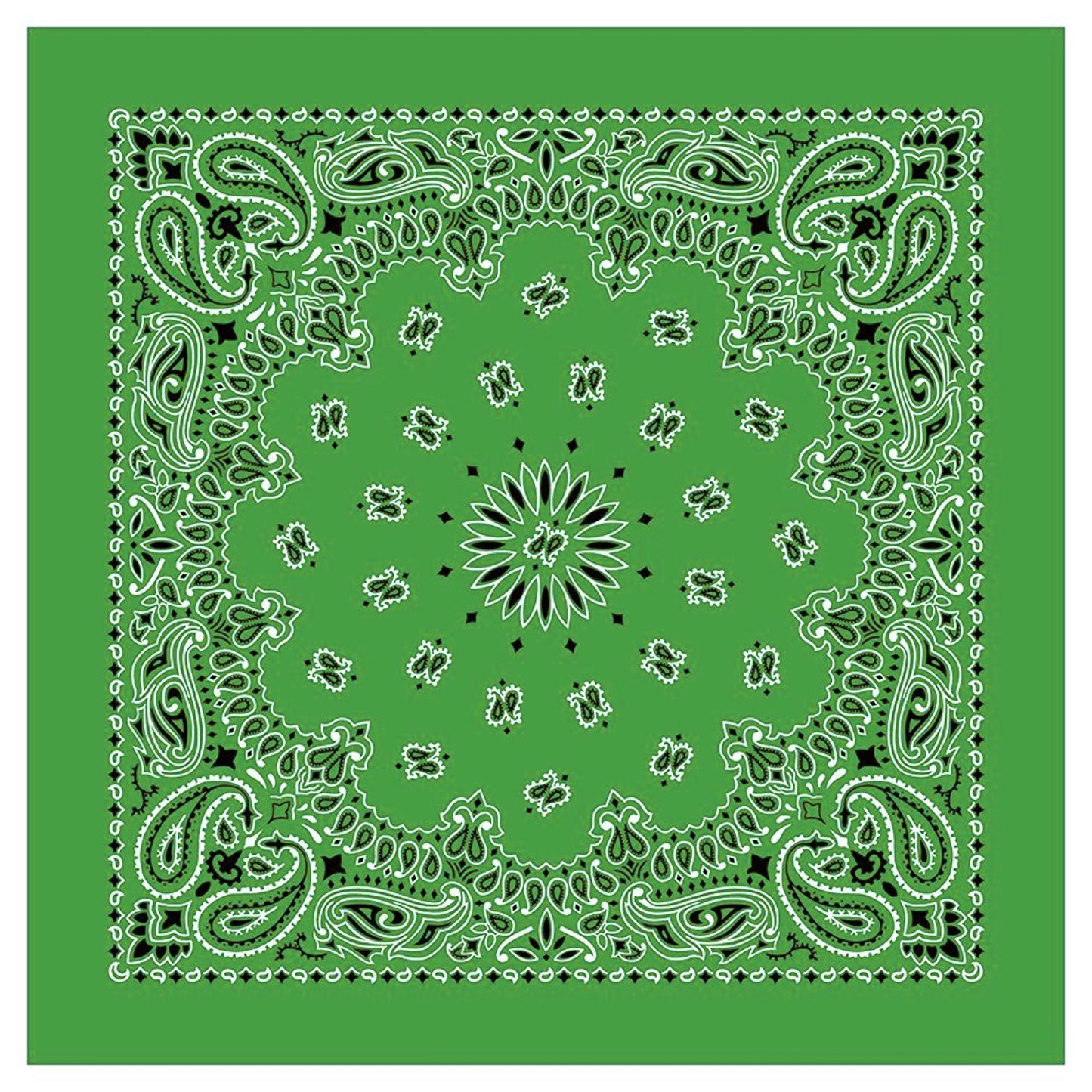 xsby 12 Piece Novelty Bandanas Paisley 100% Cotton Headwear