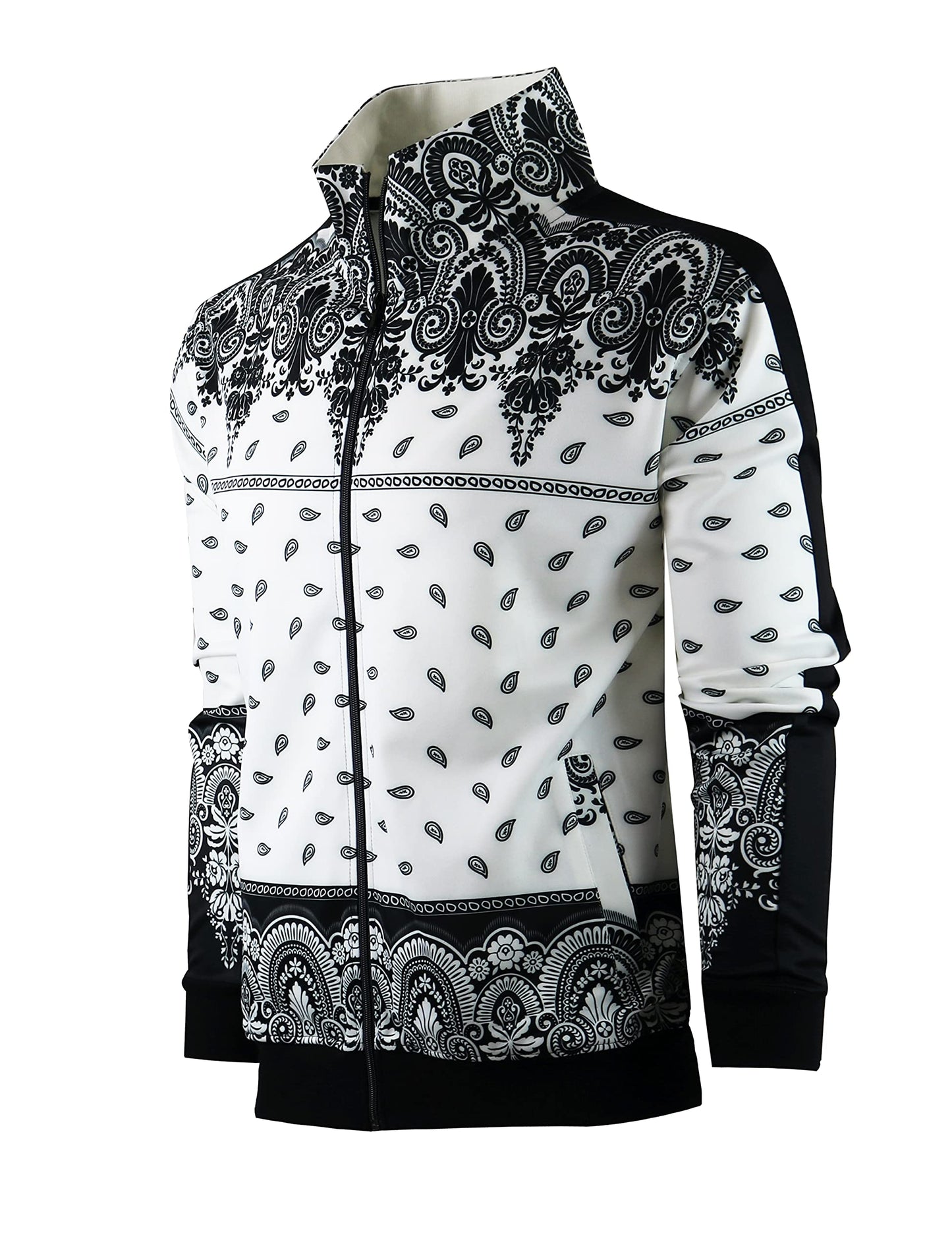 SCREENSHOT Mens Urban Hip Hop Premium Track Jacket - Slim Fit Side Taping Sportswear Urbanwear Streetwear Fashion Top