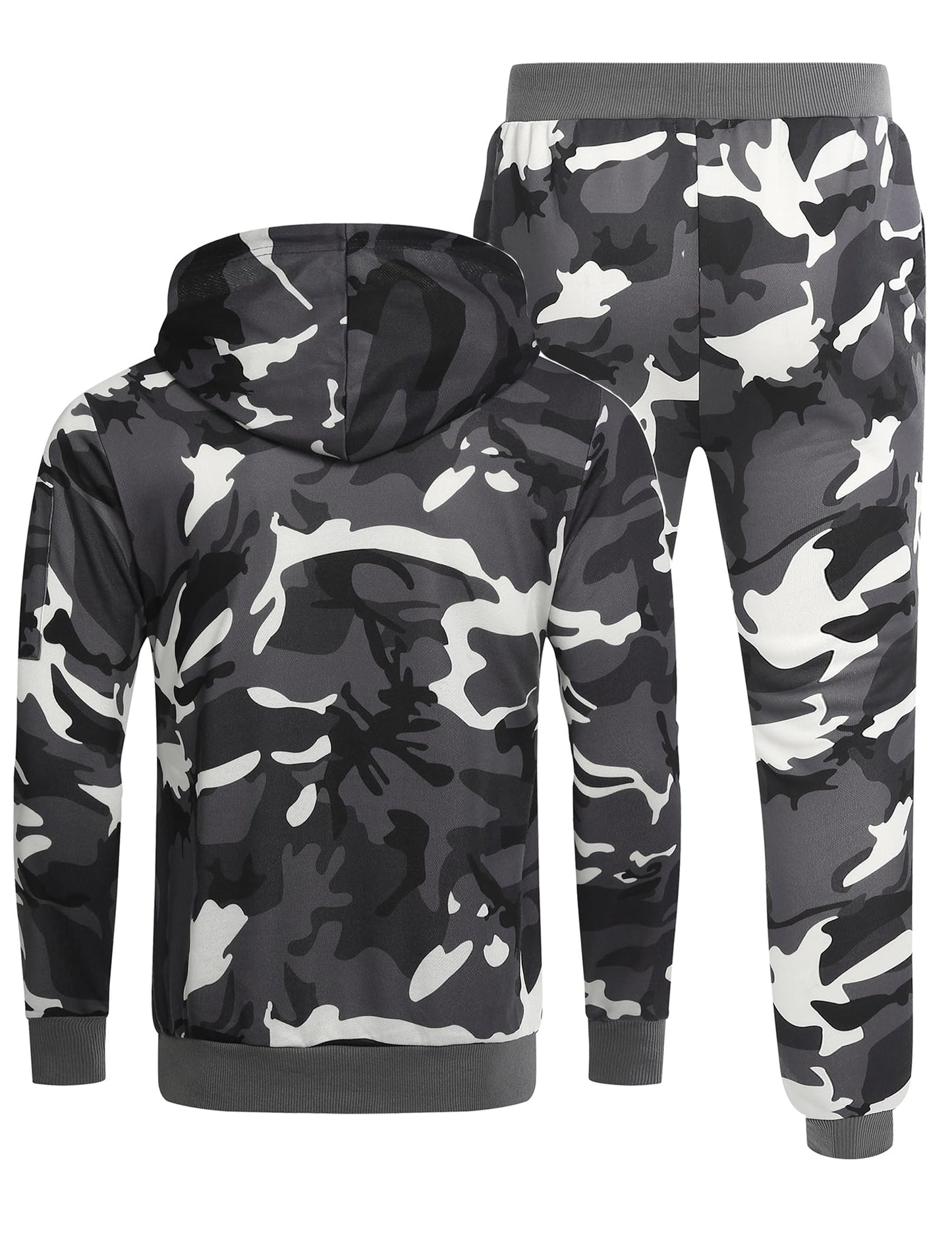 COOFANDY Men's Tracksuit 2 Piece Hooded Athletic Sweatsuits Casual Running Jogging Sport Suit Sets