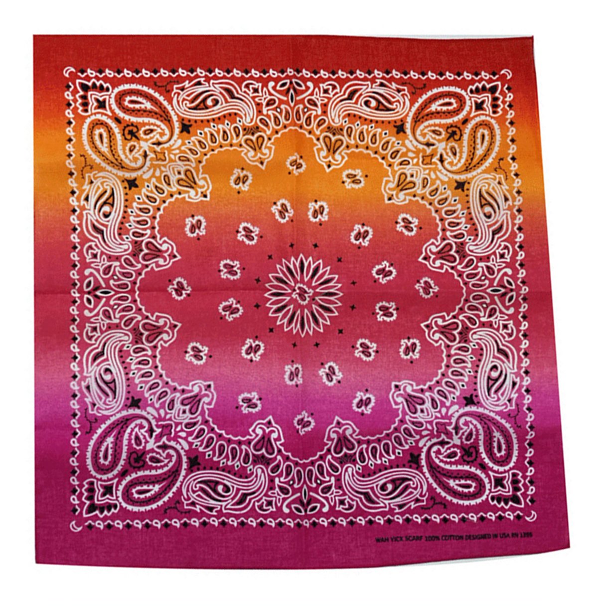 xsby 12 Piece Novelty Bandanas Paisley 100% Cotton Headwear