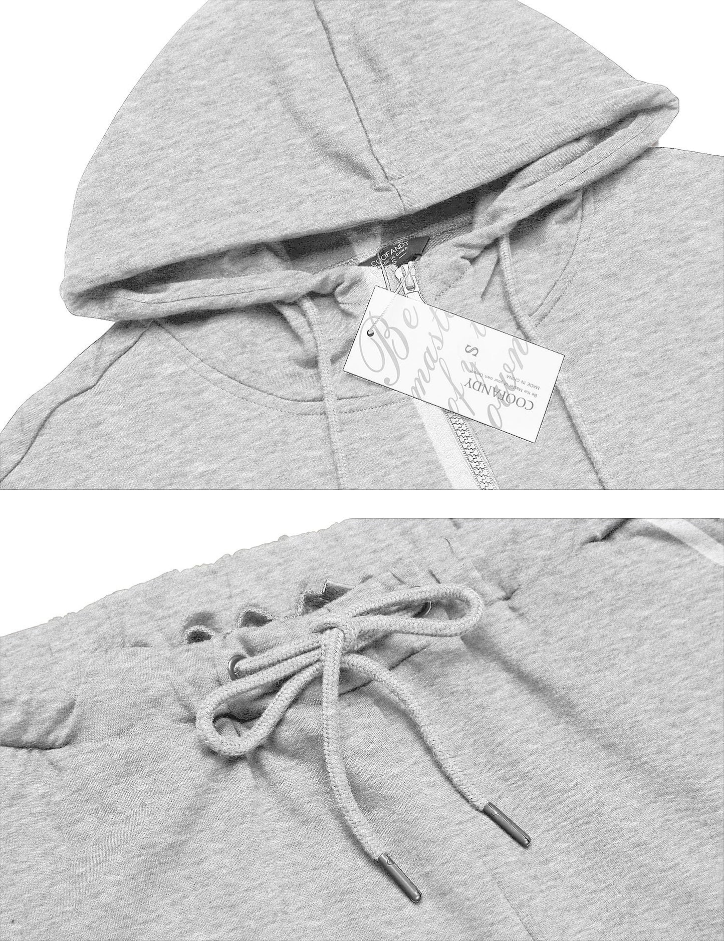 COOFANDY Sweatsuits for Men 2 Piece tracksuit Sets Full Zip Hoodie Sweatpants for Men Casual Sports Jogging Suits S-4XL