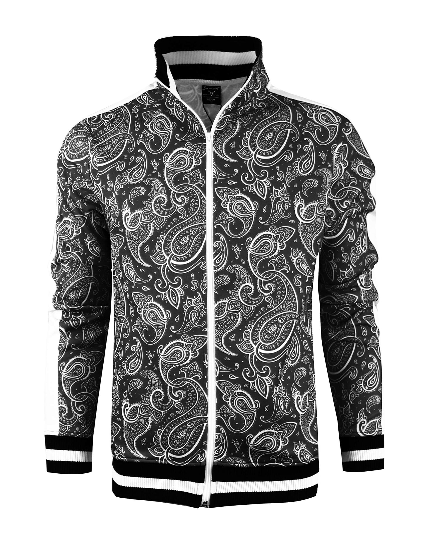 SCREENSHOT Mens Urban Hip Hop Premium Track Jacket - Slim Fit Side Taping Sportswear Urbanwear Streetwear Fashion Top