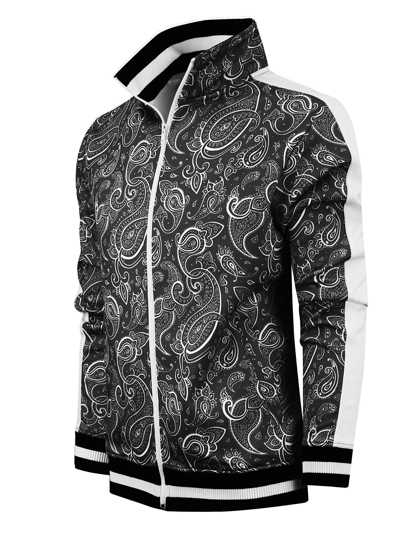 SCREENSHOT Mens Urban Hip Hop Premium Track Jacket - Slim Fit Side Taping Sportswear Urbanwear Streetwear Fashion Top