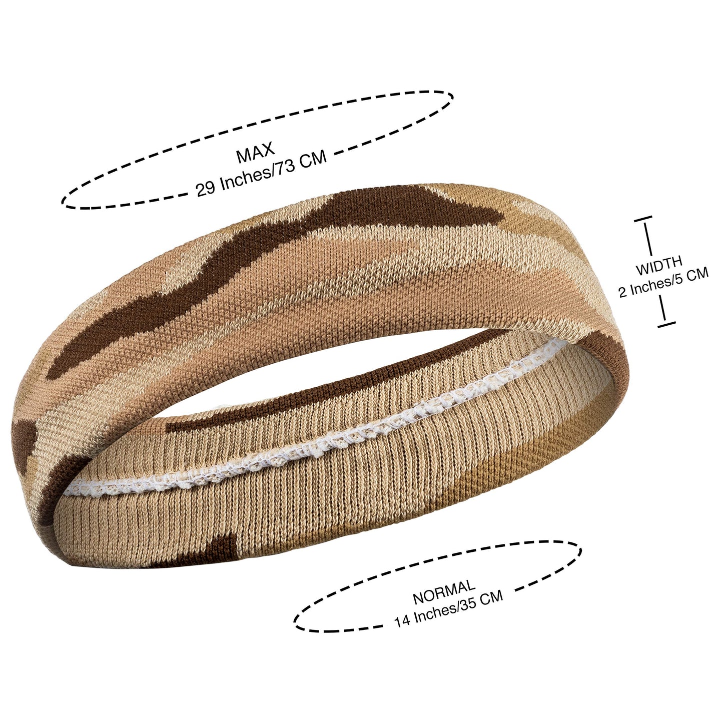 Suddora Camo Headband/Wrist Band Set - Camouflage Sweatbands for Basketball, Tennis, Working Out, Gym