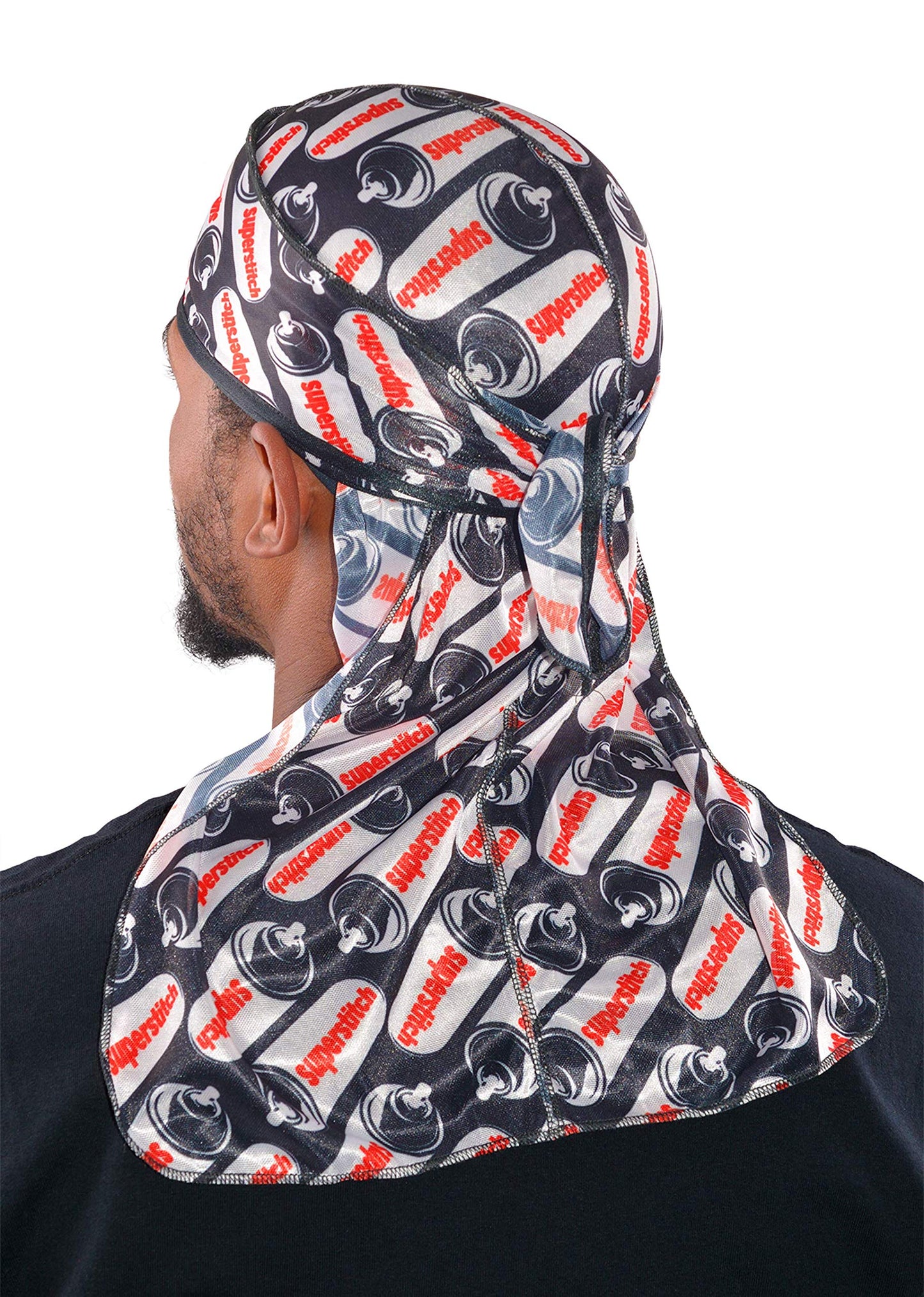 Superstitch Supersilky Ultra Silky Durag x Wavebuilder | 30+ Styles Premium Designer Durags for Men | 360 Waves |Camo Camouflage (Five Star)