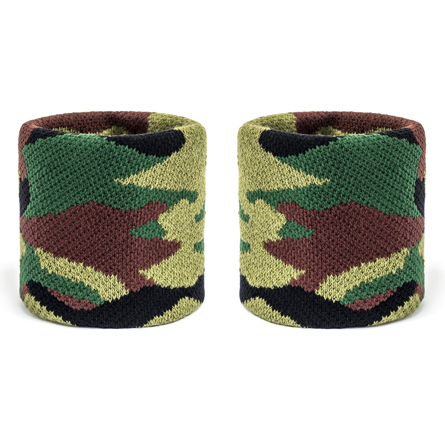 Suddora Camo Headband/Wrist Band Set - Camouflage Sweatbands for Basketball, Tennis, Working Out, Gym