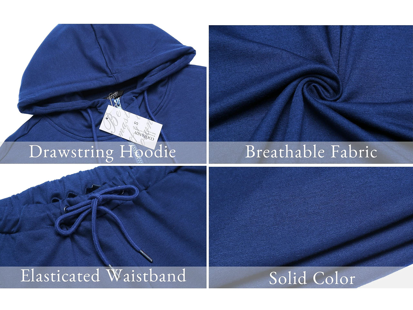 COOFANDY Sweatsuits for Men 2 Piece tracksuit Sets Full Zip Hoodie Sweatpants for Men Casual Sports Jogging Suits S-4XL