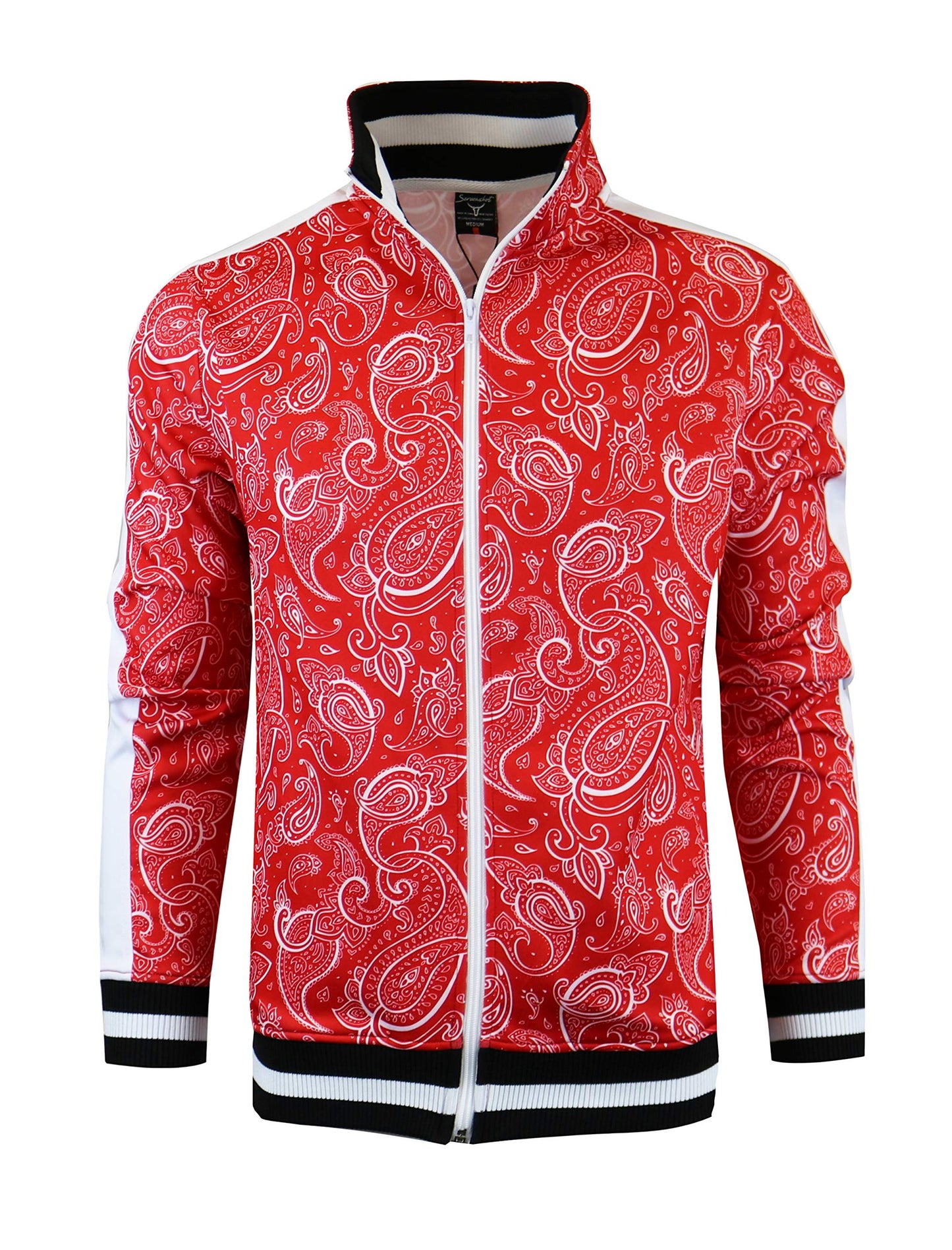 SCREENSHOT Mens Urban Hip Hop Premium Track Jacket - Slim Fit Side Taping Sportswear Urbanwear Streetwear Fashion Top