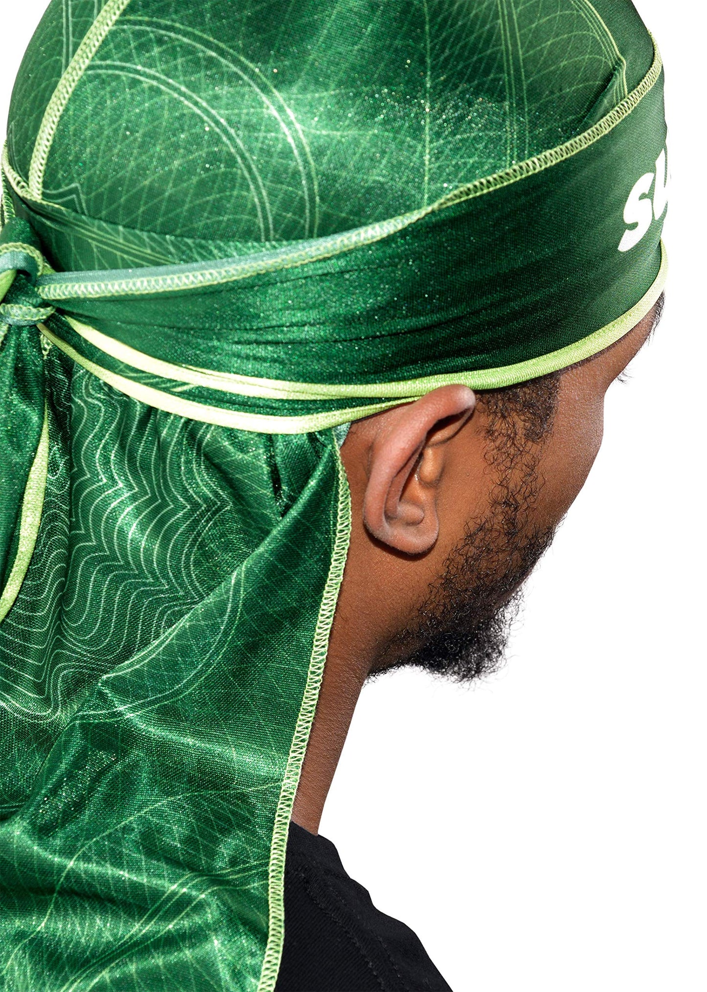 Superstitch Supersilky Ultra Silky Durag x Wavebuilder | 30+ Styles Premium Designer Durags for Men | 360 Waves |Camo Camouflage (Five Star)